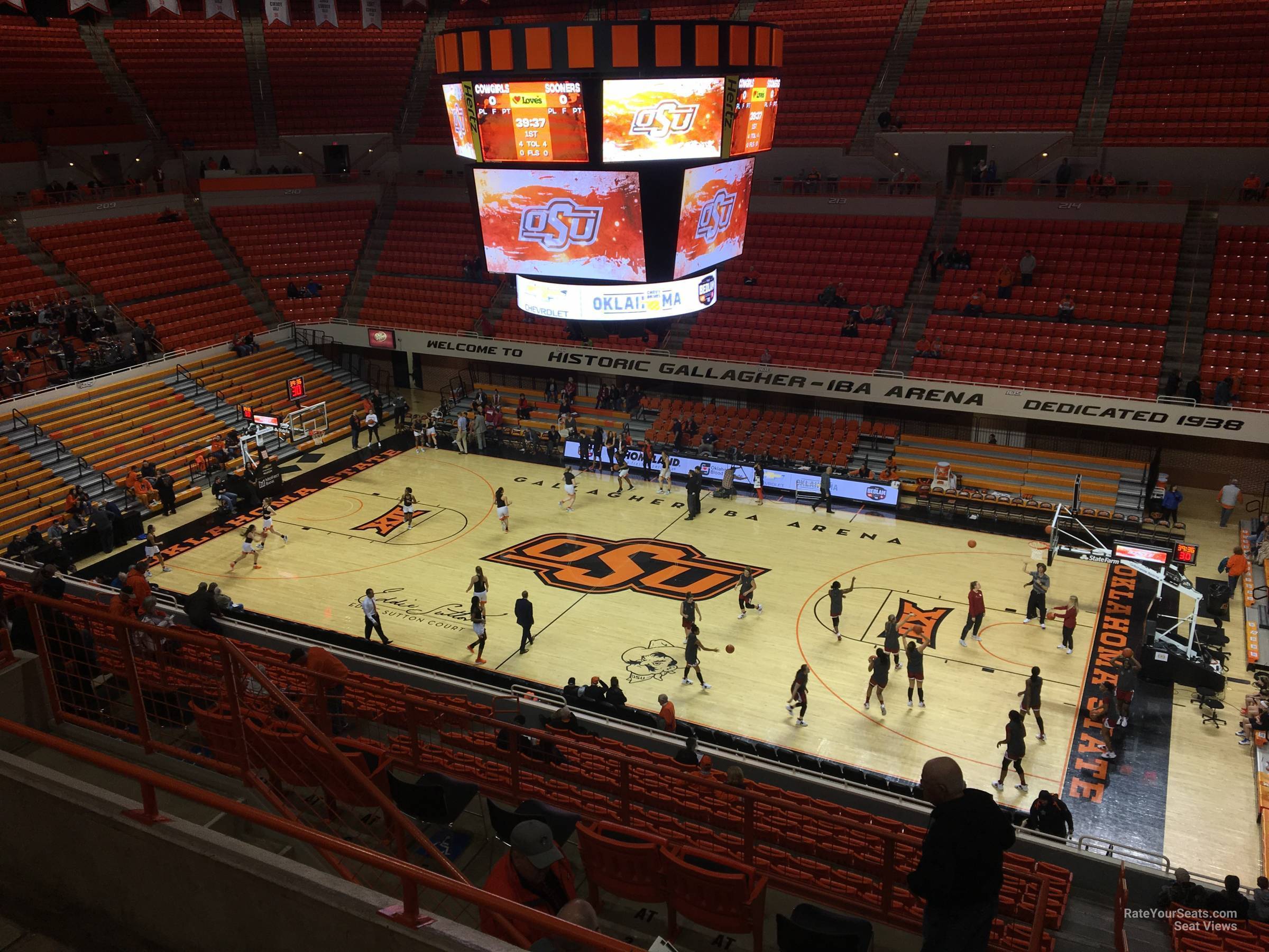 section 302, row 5 seat view - gallagher-iba arena