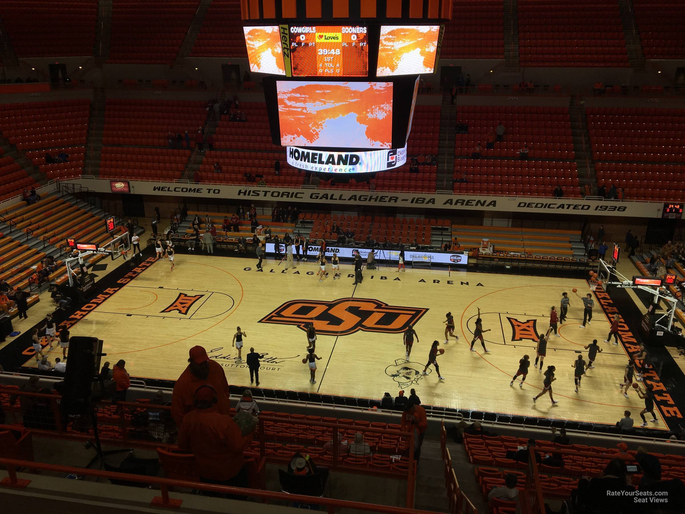 section 303, row 5 seat view  - gallagher-iba arena