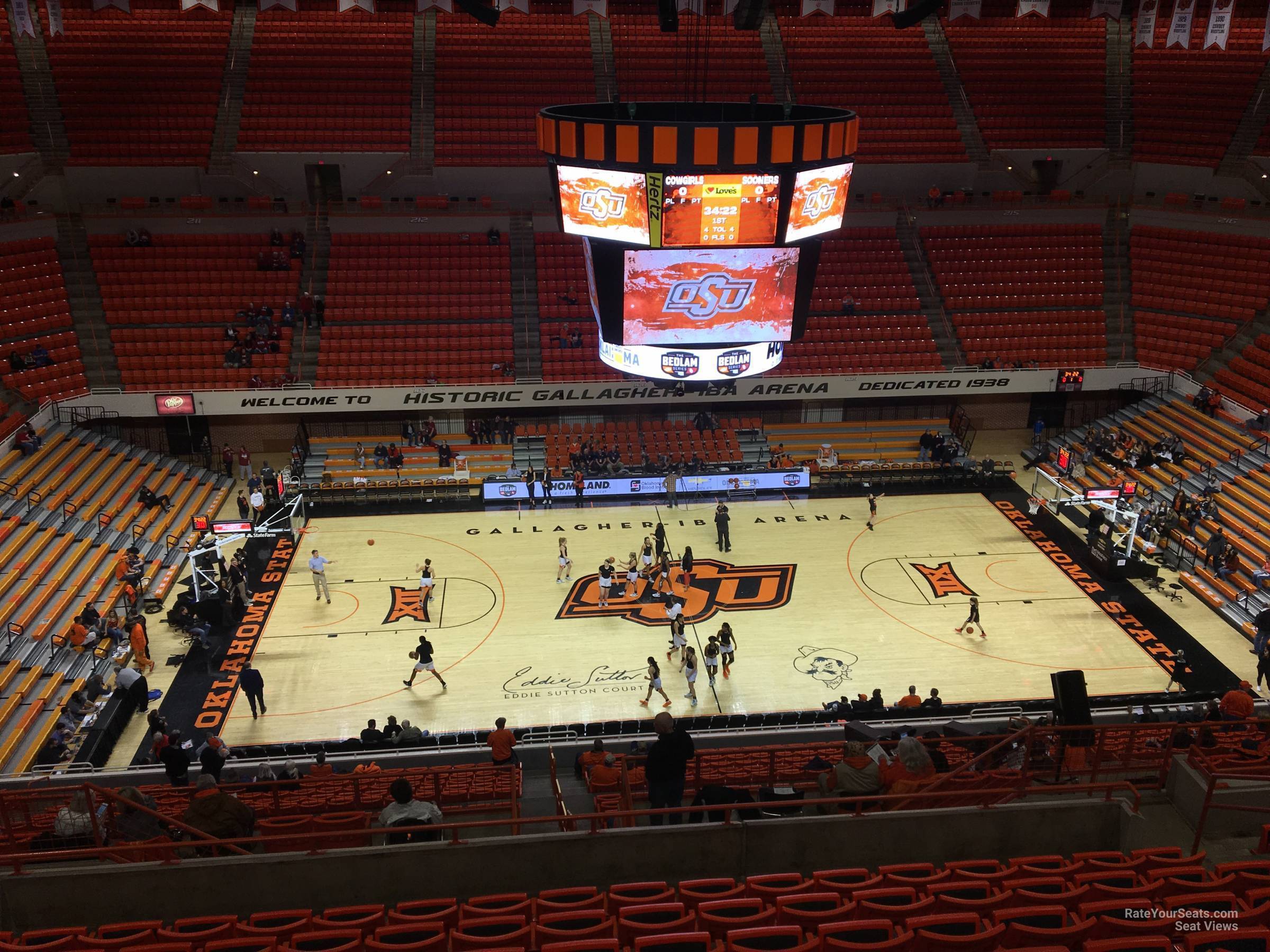 section 304, row 10 seat view  - gallagher-iba arena