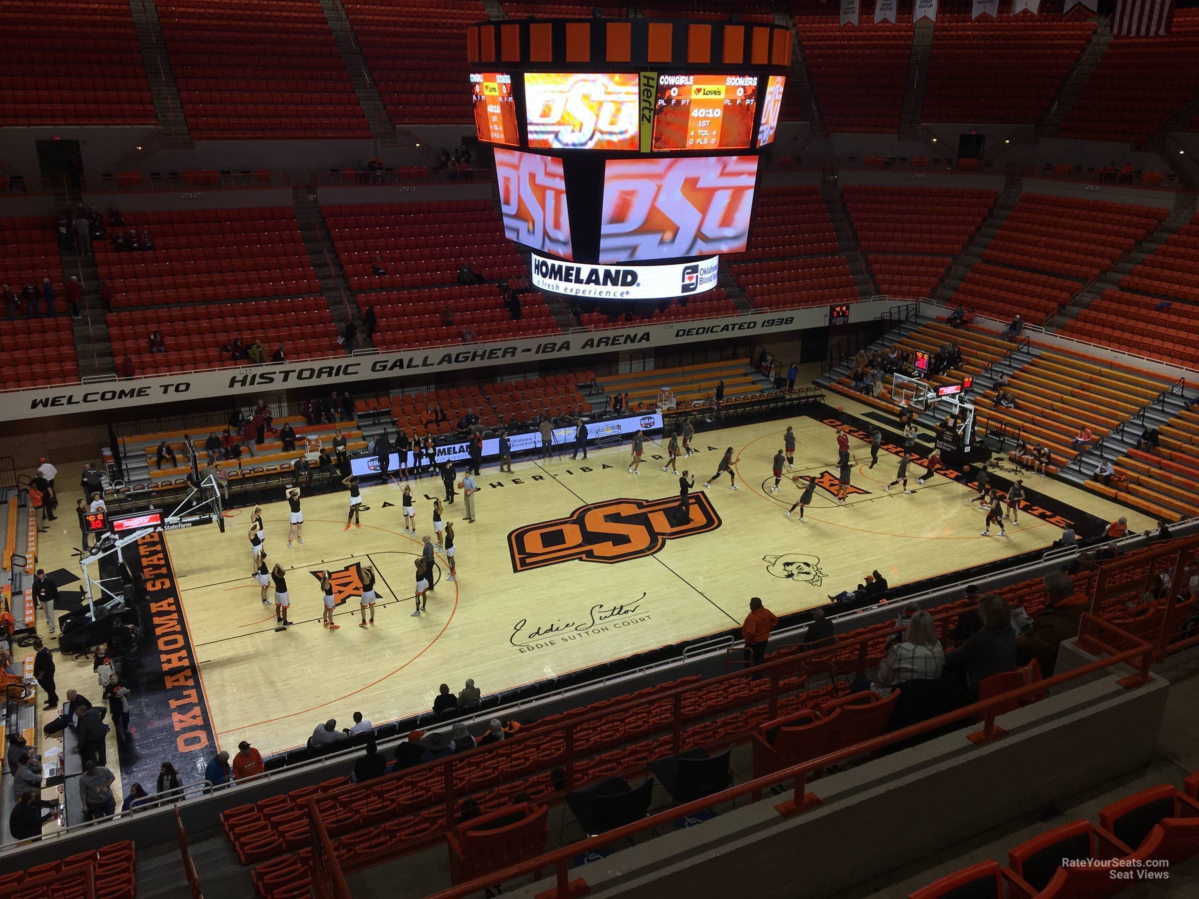 section 305, row 5 seat view  - gallagher-iba arena