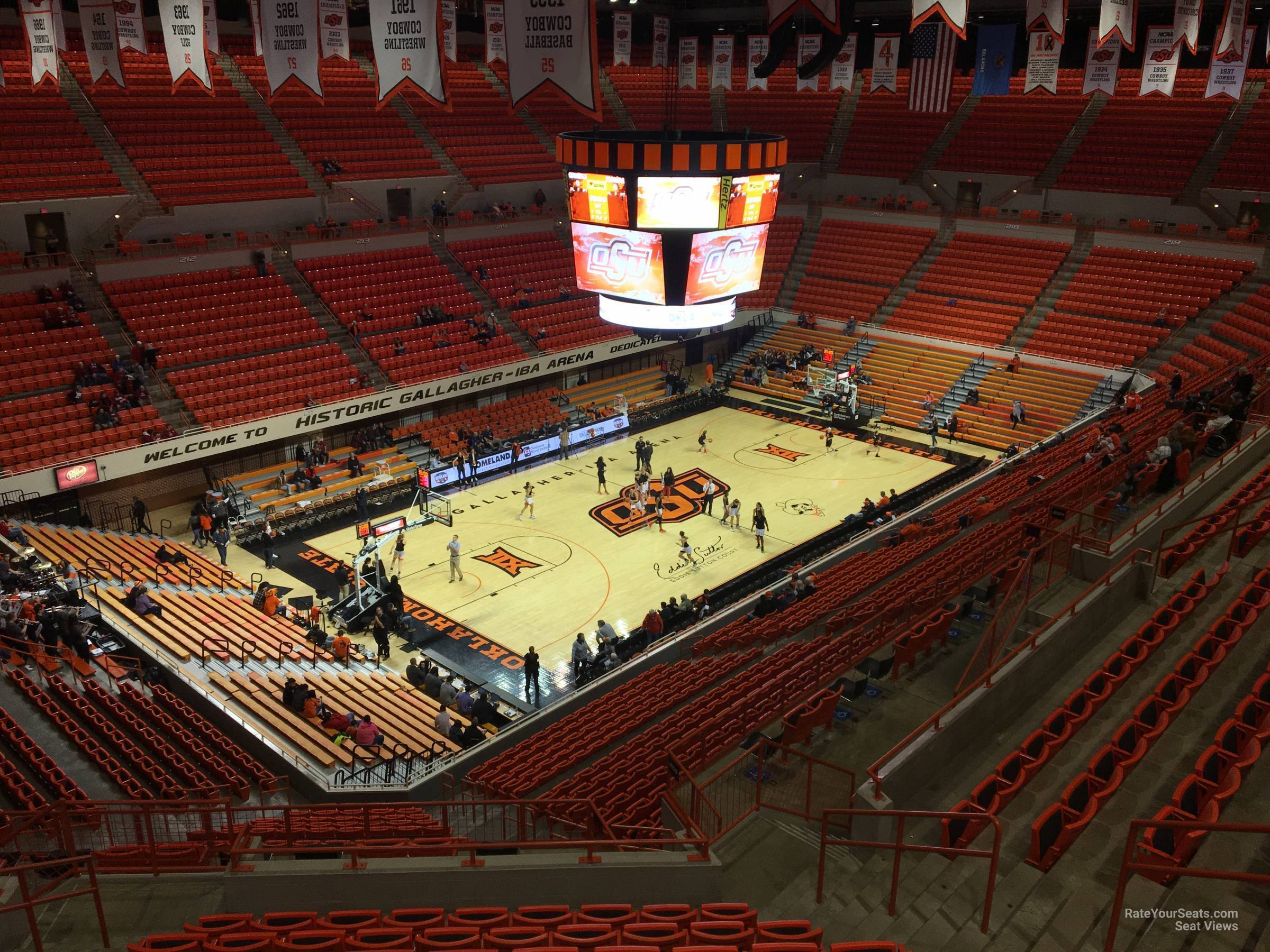 section 307, row 10 seat view  - gallagher-iba arena