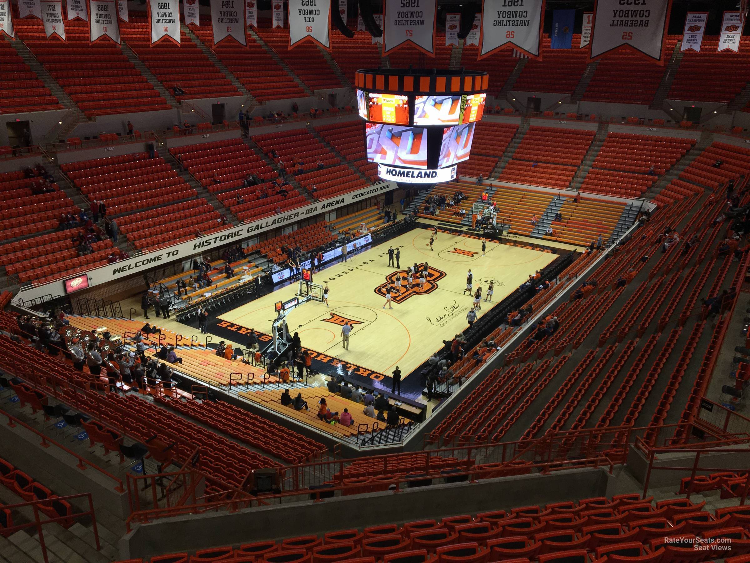 section 308, row 10 seat view  - gallagher-iba arena