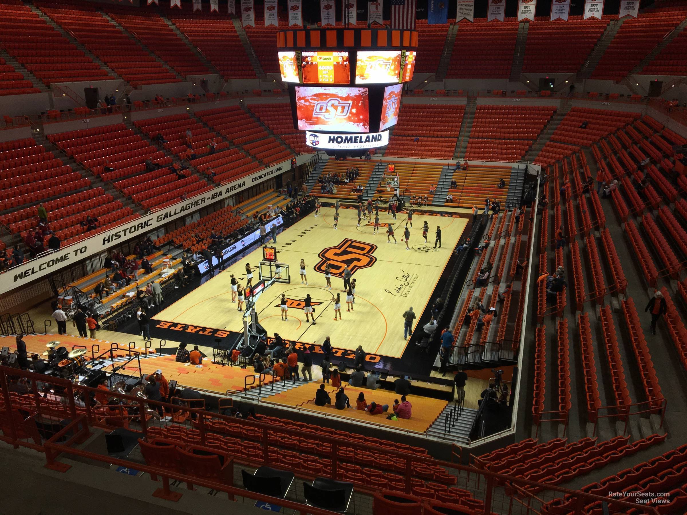 section 309, row 5 seat view  - gallagher-iba arena