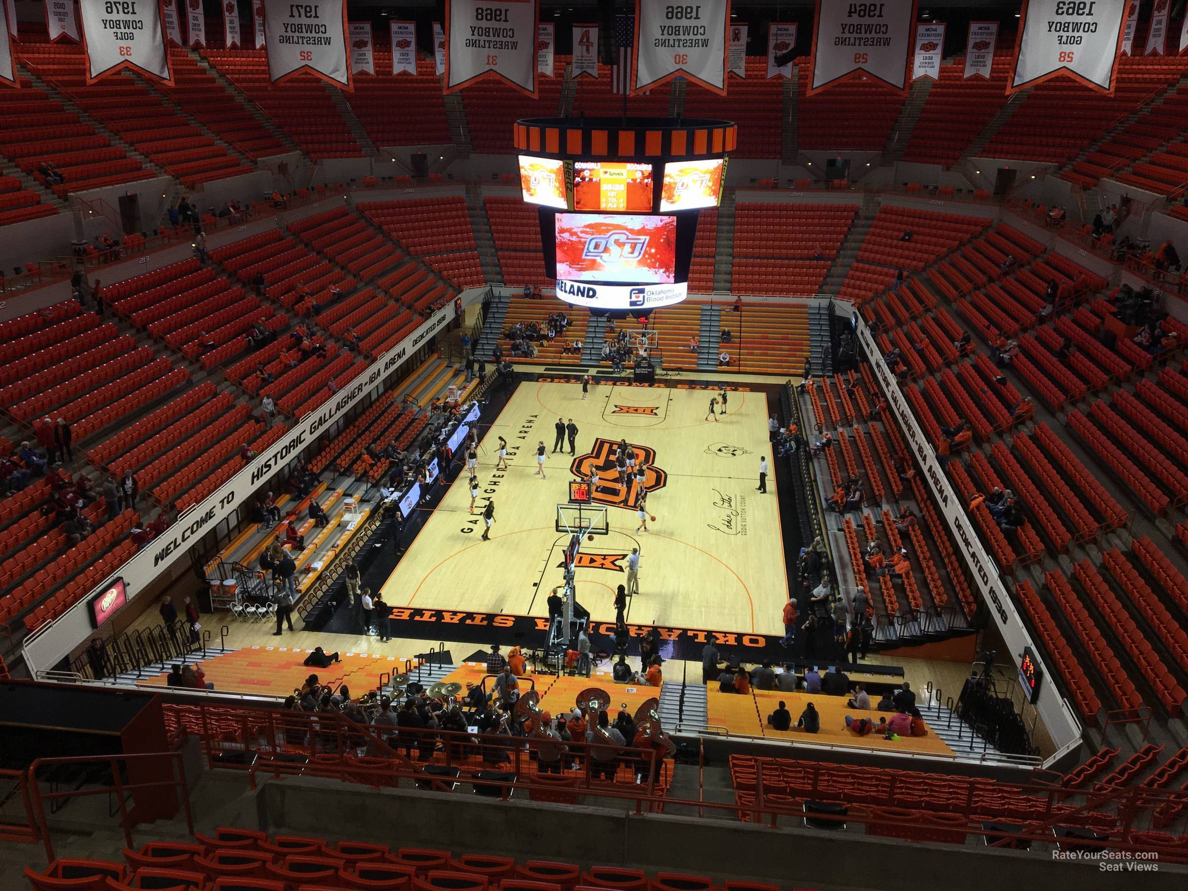 section 310, row 10 seat view  - gallagher-iba arena