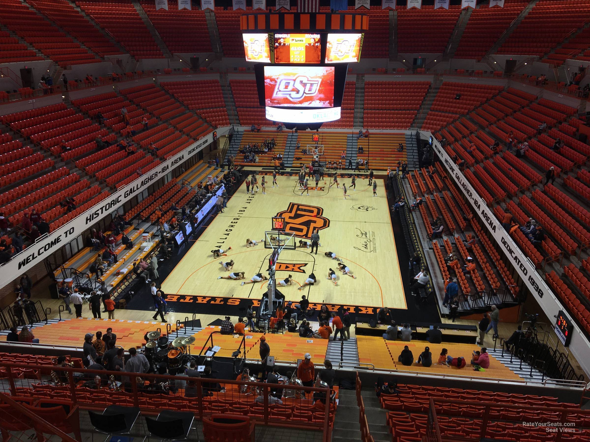 section 310, row 5 seat view  - gallagher-iba arena