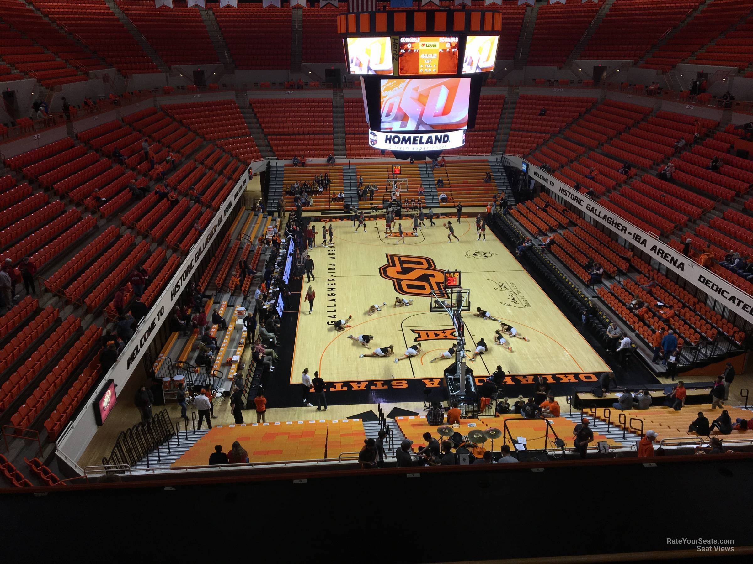 section 311, row 5 seat view  - gallagher-iba arena