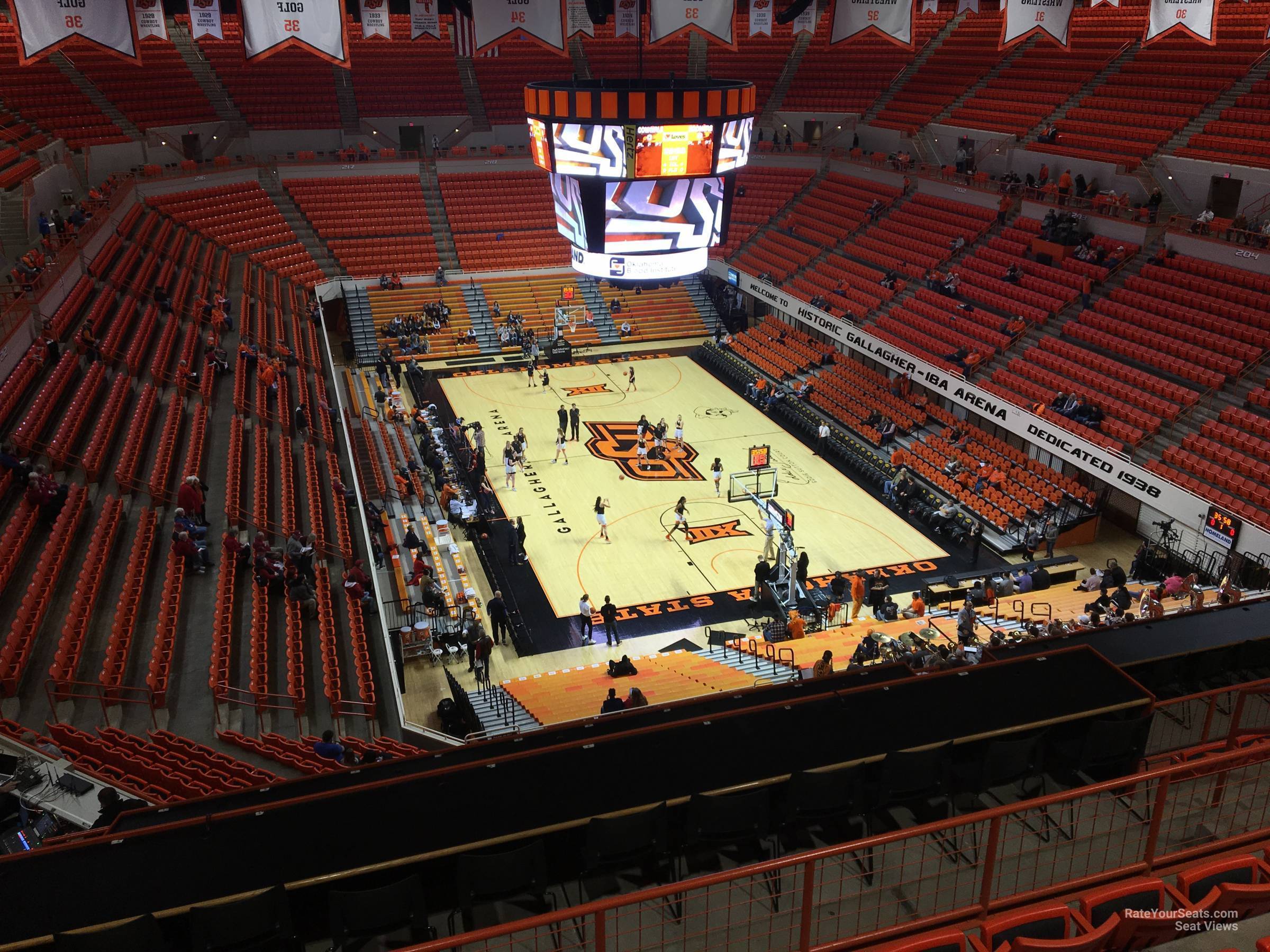 section 312, row 10 seat view  - gallagher-iba arena