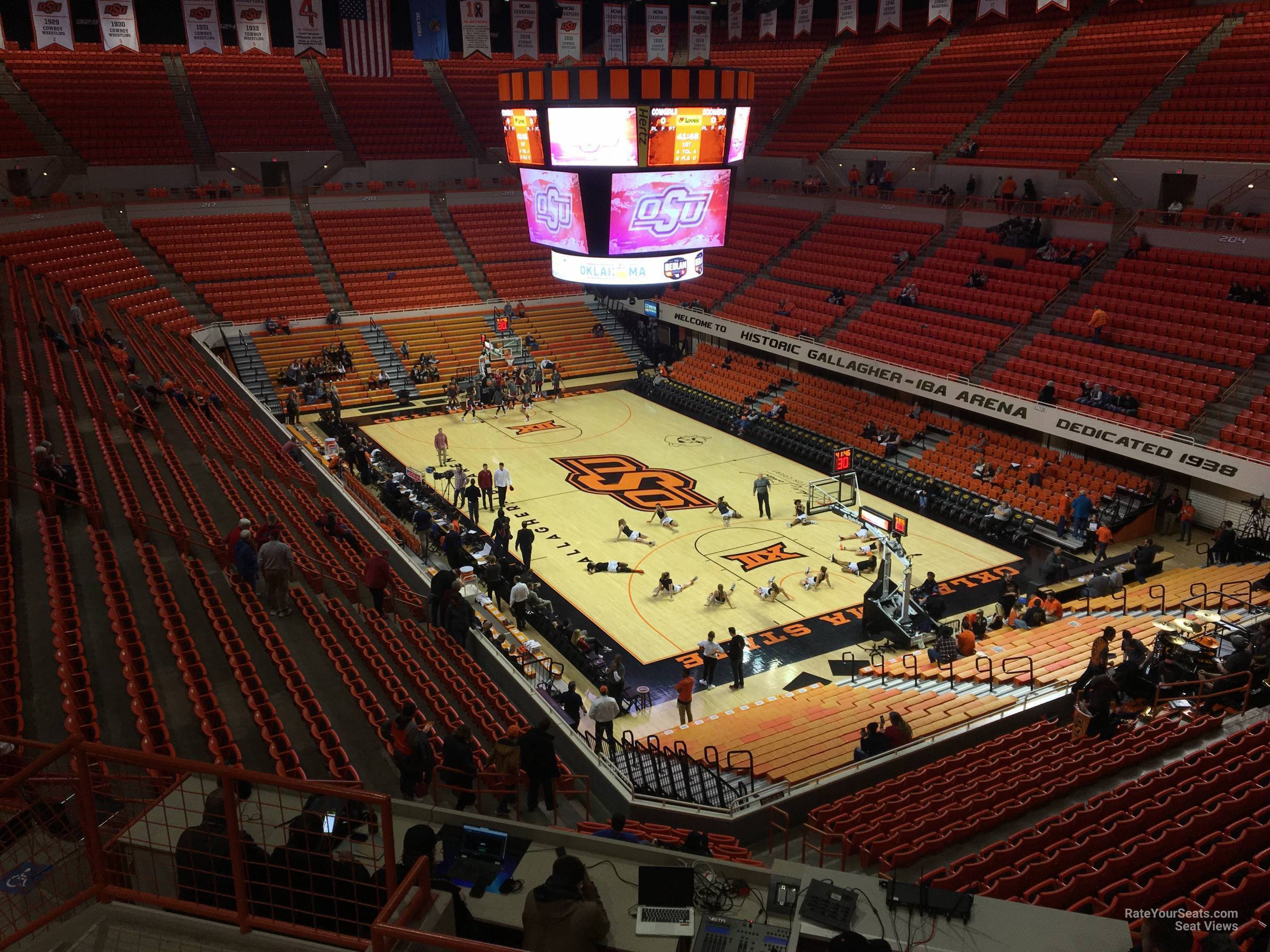 section 313, row 5 seat view  - gallagher-iba arena