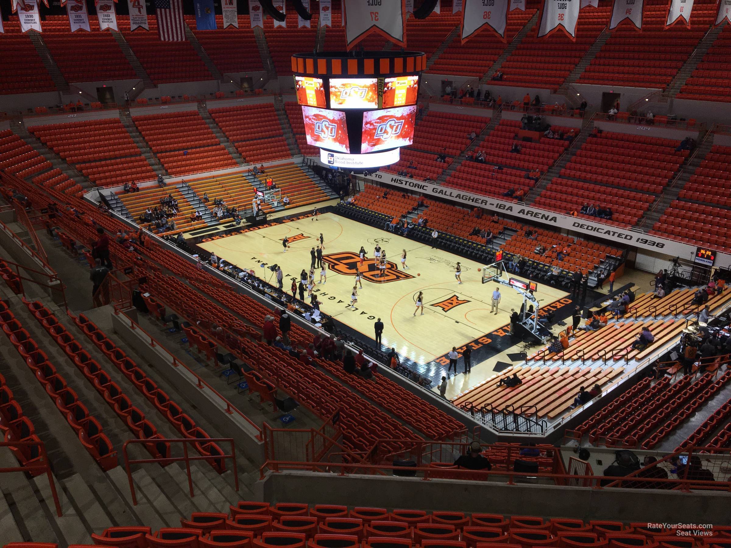 section 314, row 10 seat view  - gallagher-iba arena