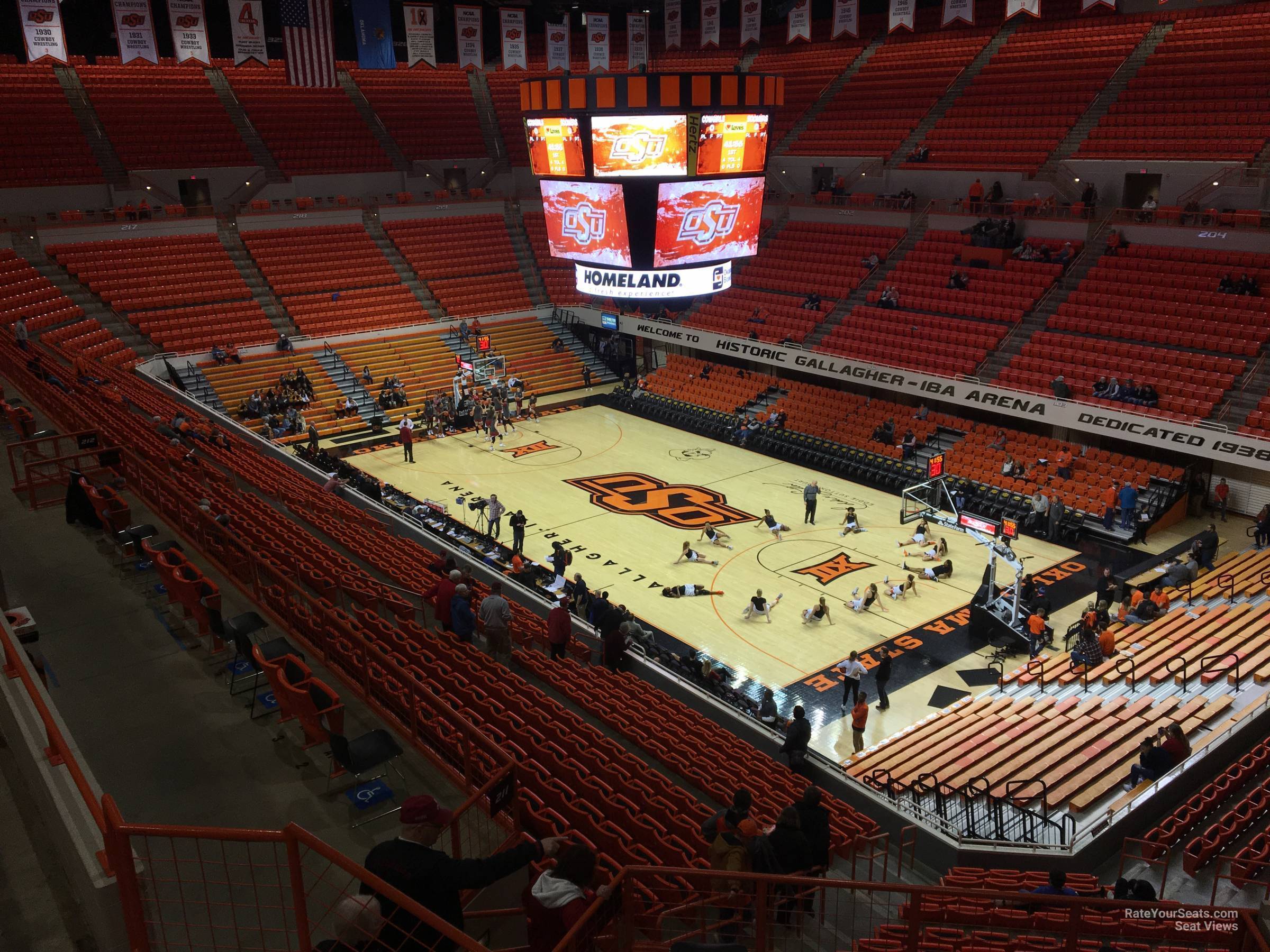 section 314, row 5 seat view  - gallagher-iba arena
