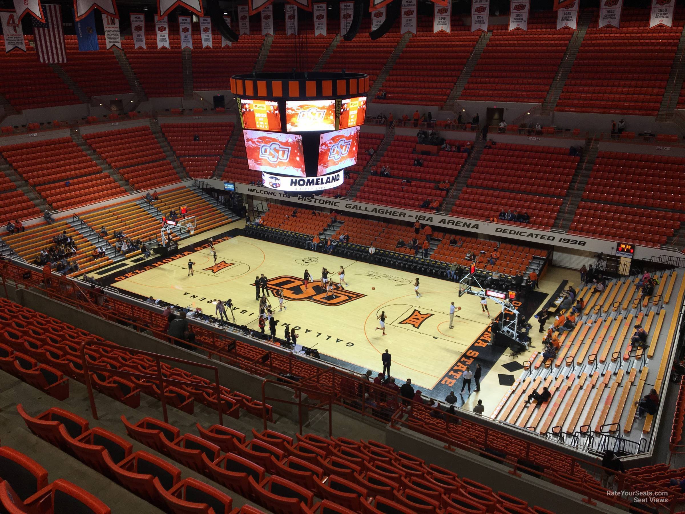 section 315, row 10 seat view  - gallagher-iba arena