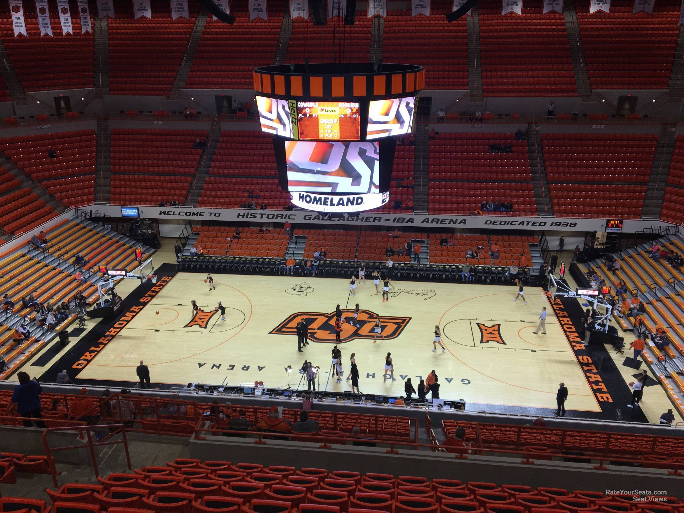 section 317, row 10 seat view  - gallagher-iba arena