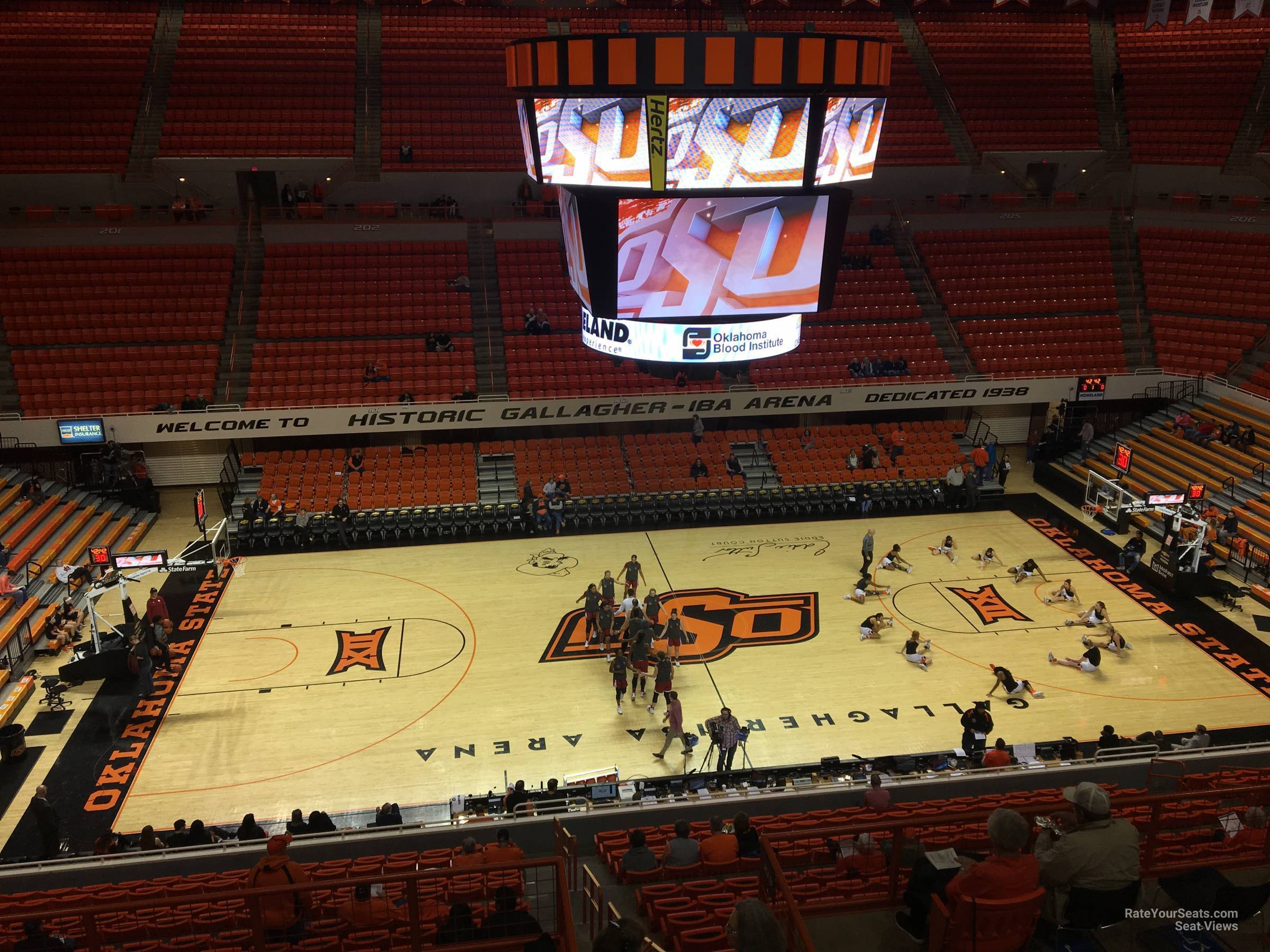 section 318, row 5 seat view  - gallagher-iba arena