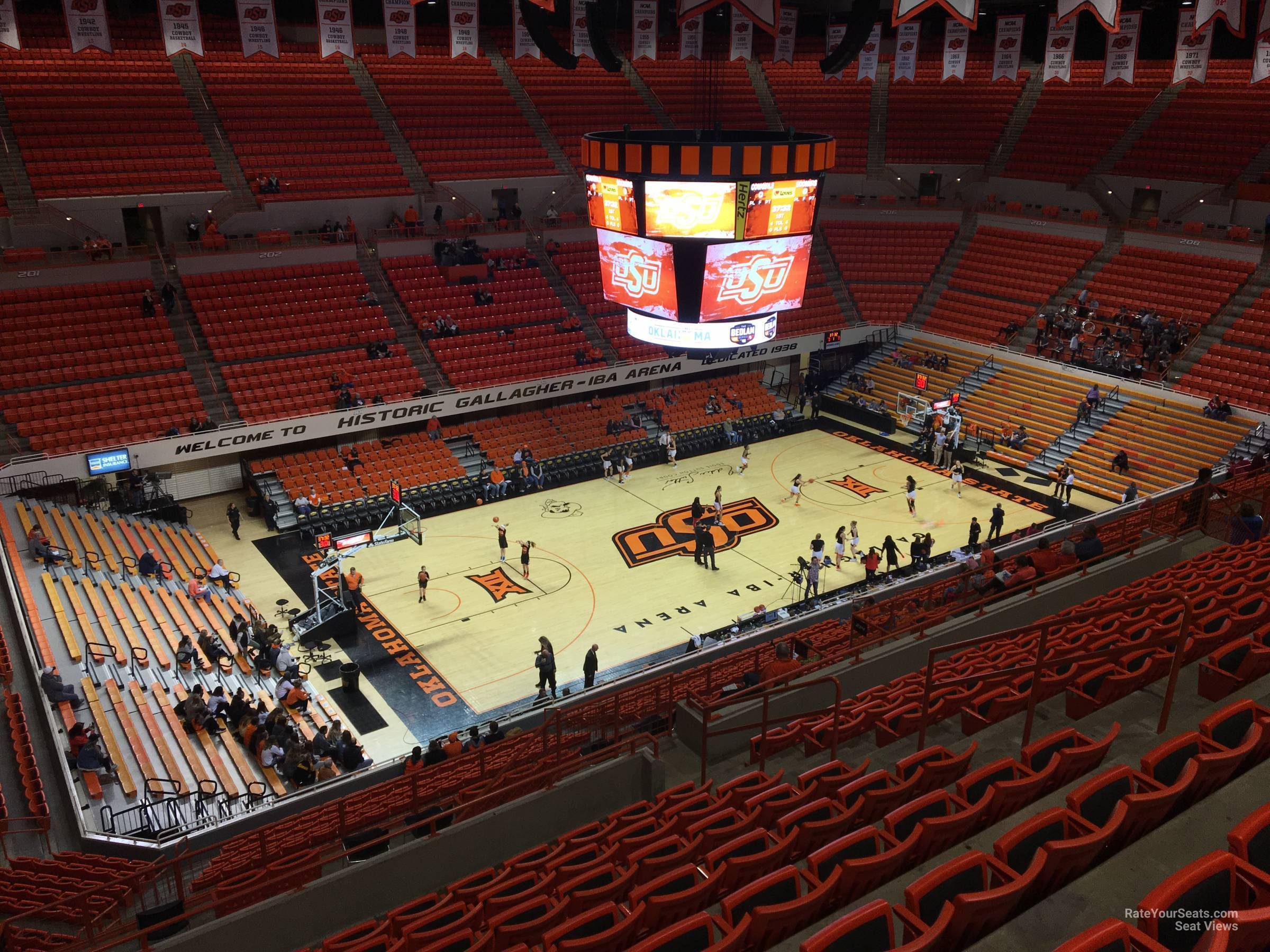 section 320, row 10 seat view  - gallagher-iba arena