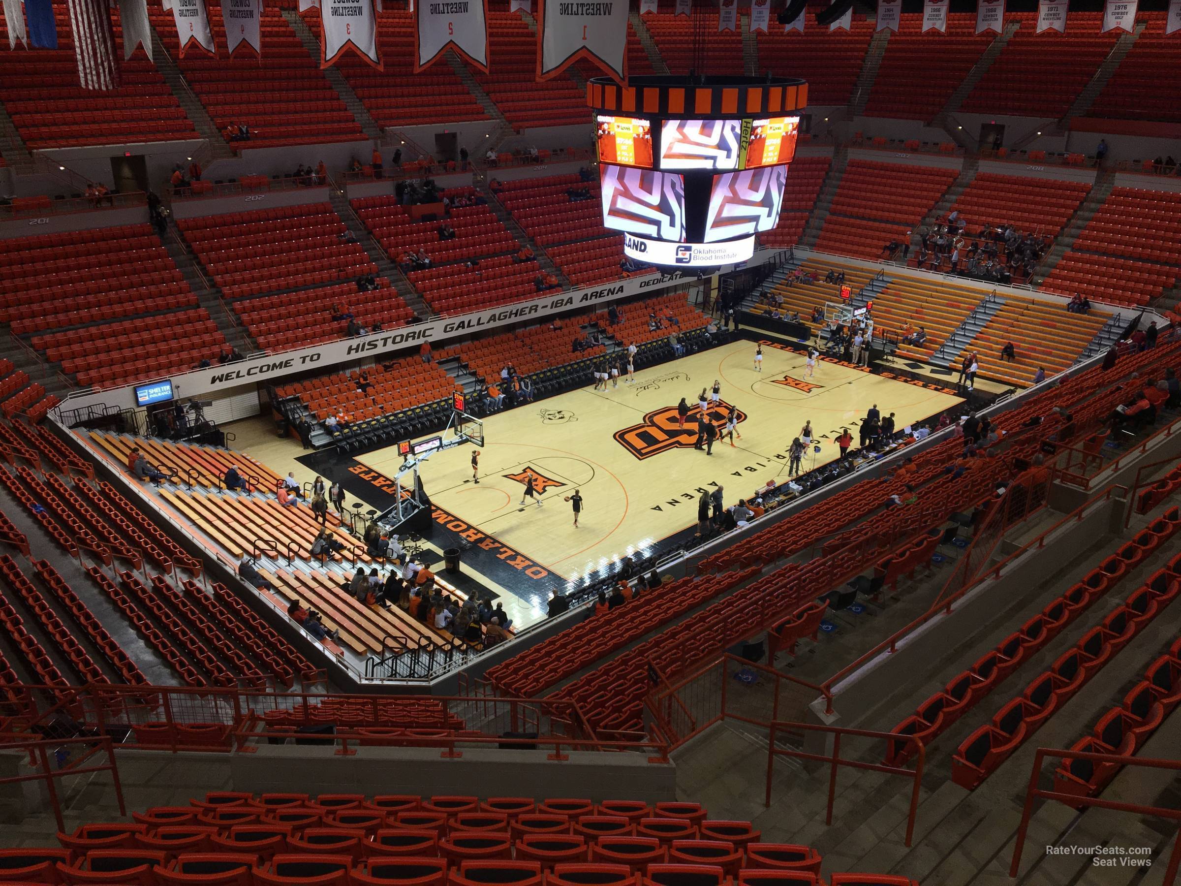 section 321, row 10 seat view  - gallagher-iba arena