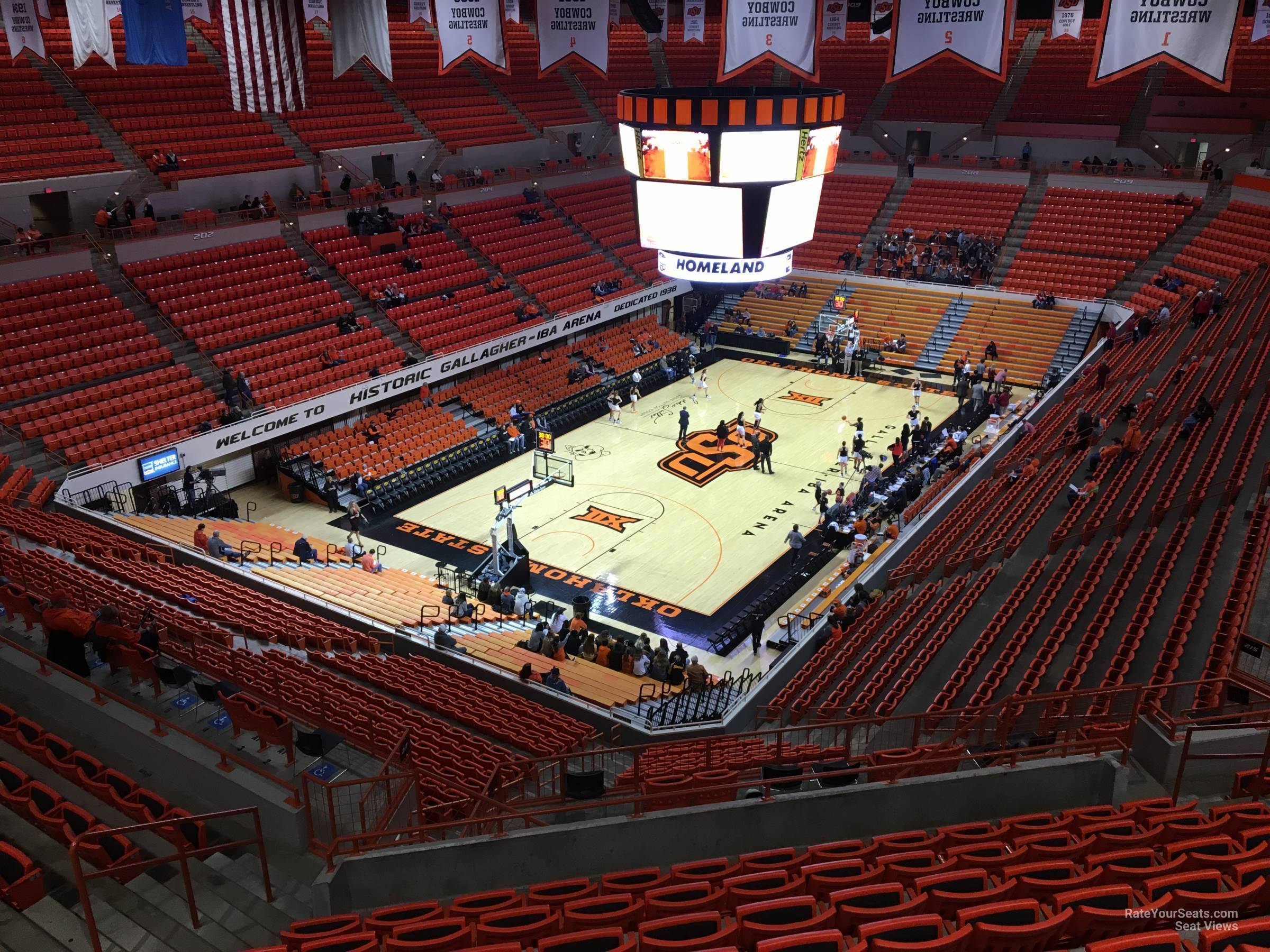 section 322, row 10 seat view - gallagher-iba arena