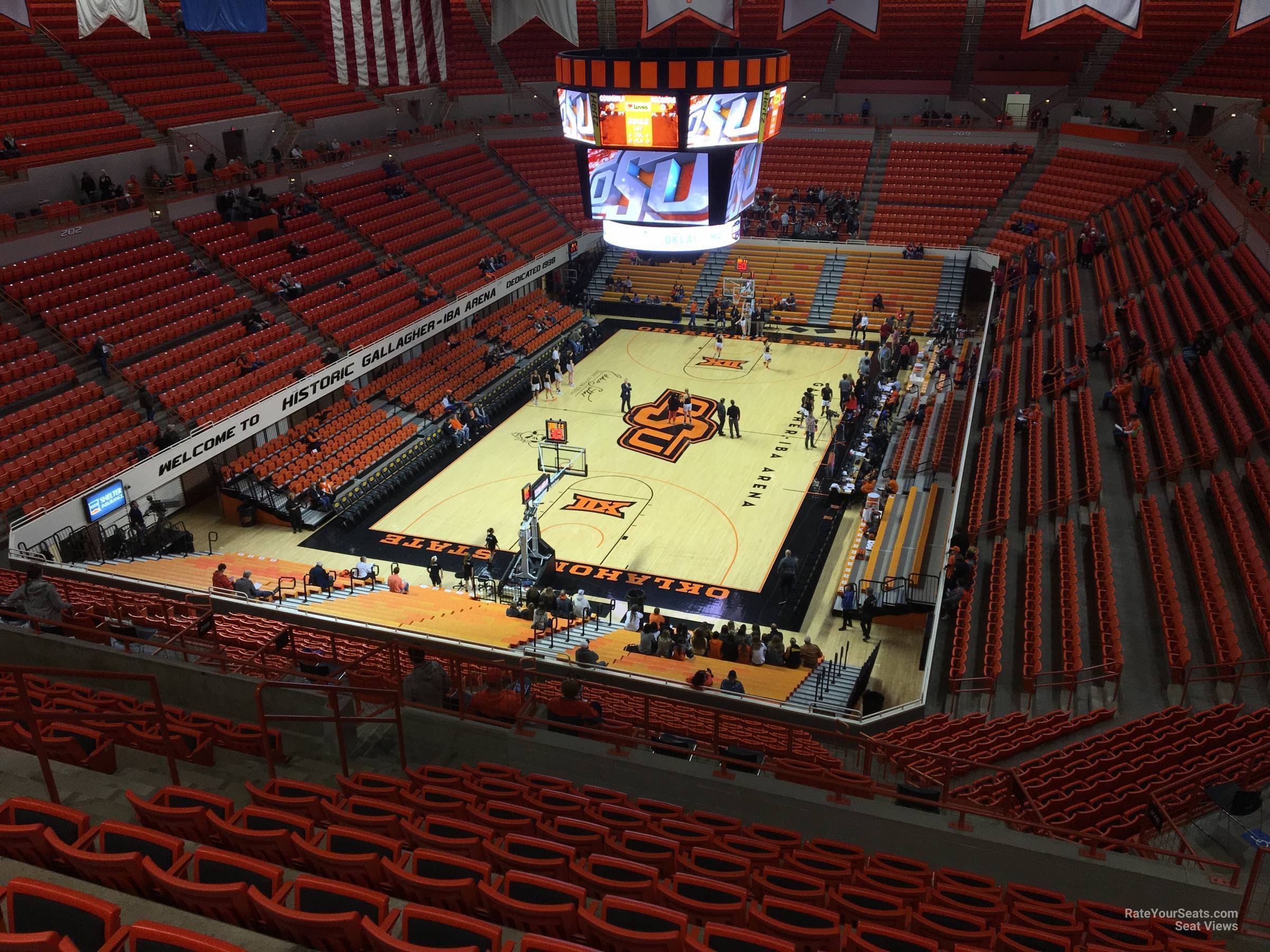 section 323, row 10 seat view  - gallagher-iba arena