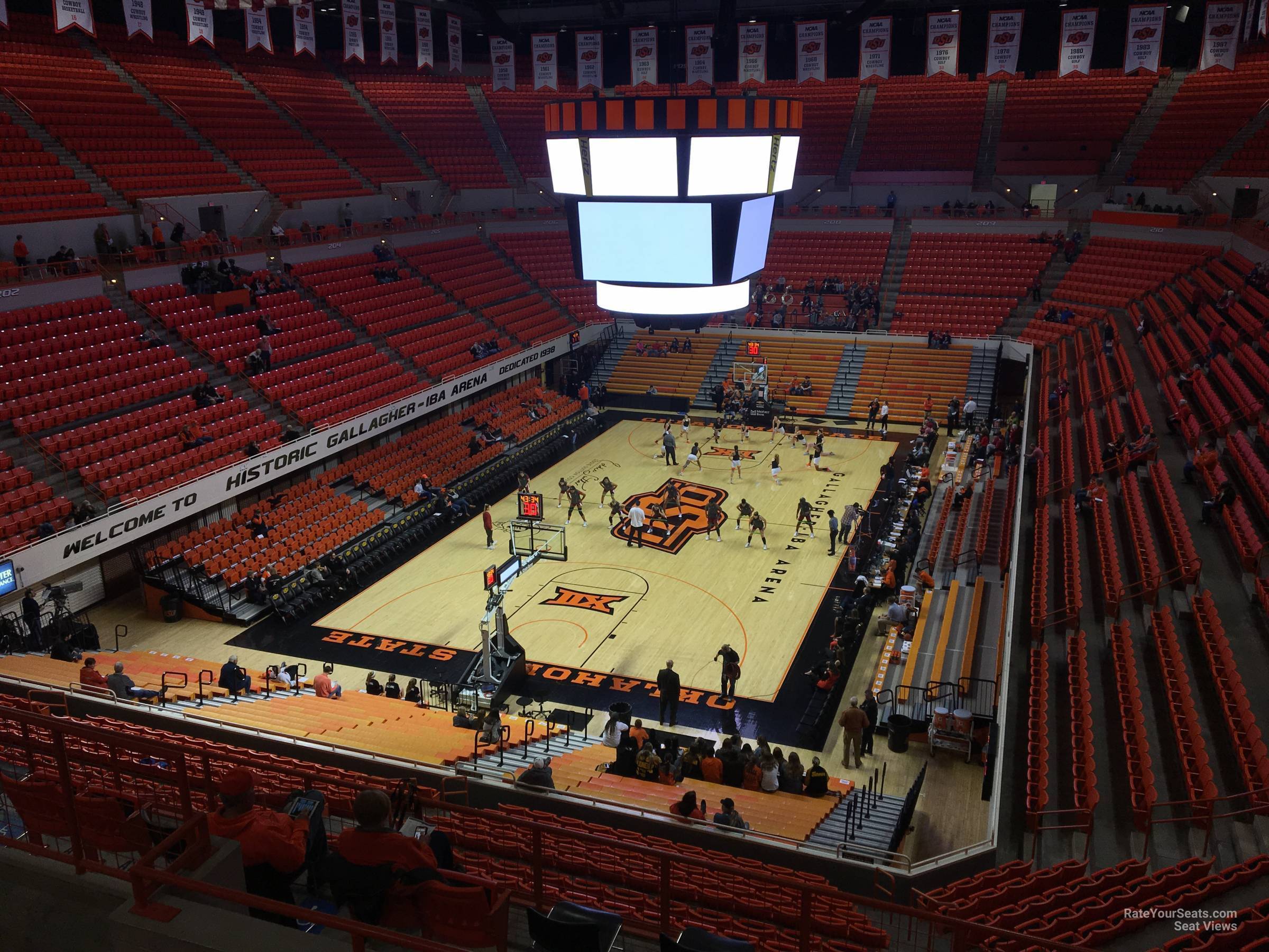 section 323, row 5 seat view  - gallagher-iba arena
