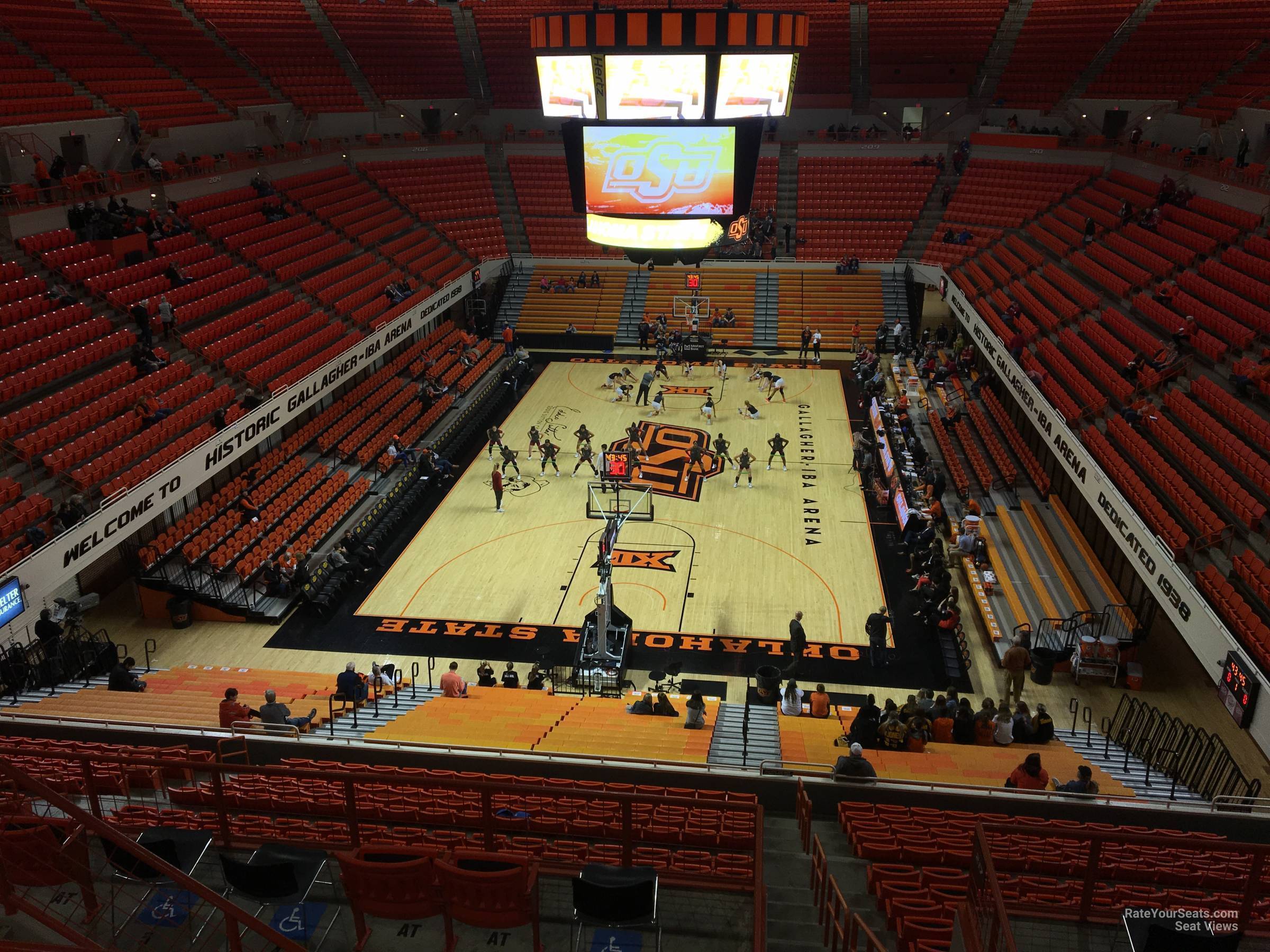 section 324, row 5 seat view  - gallagher-iba arena