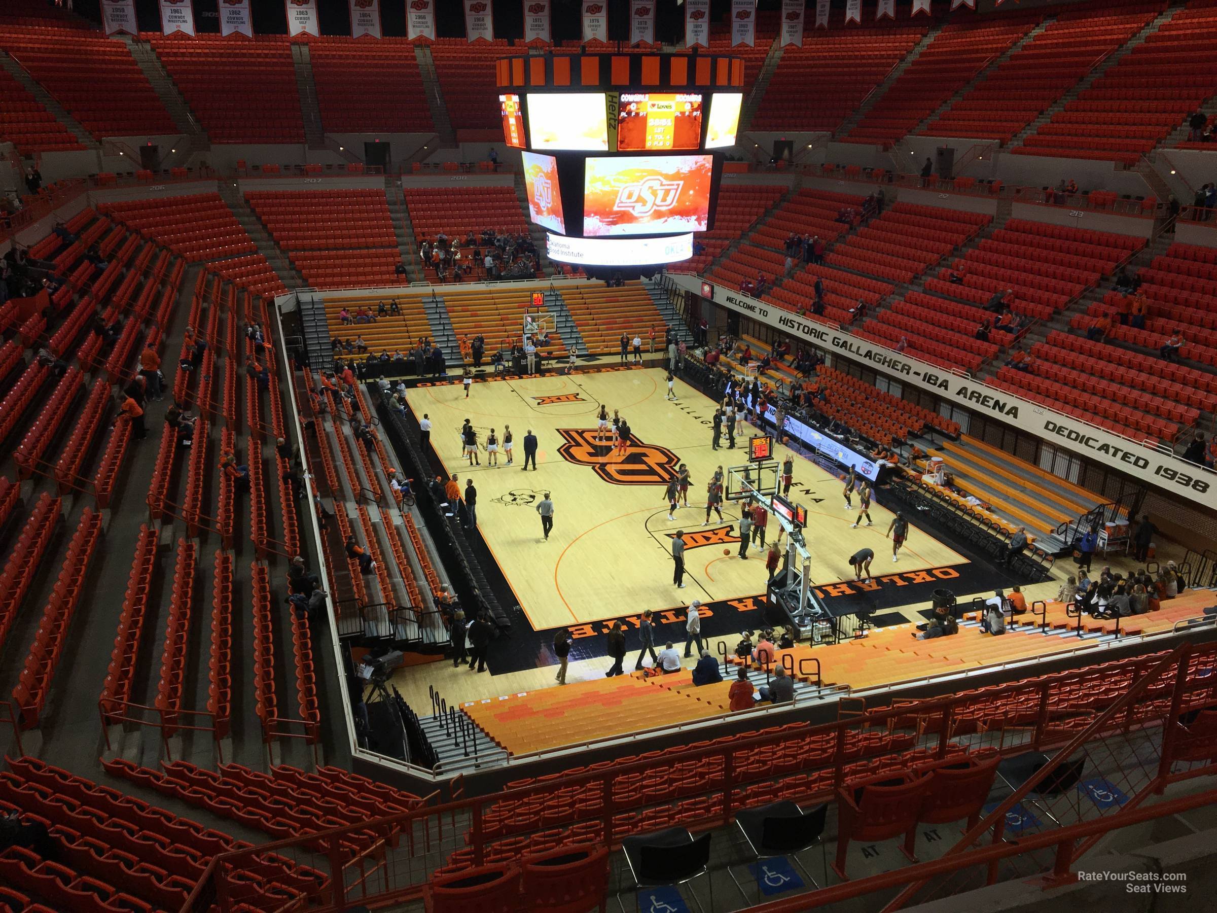 section 326, row 5 seat view  - gallagher-iba arena