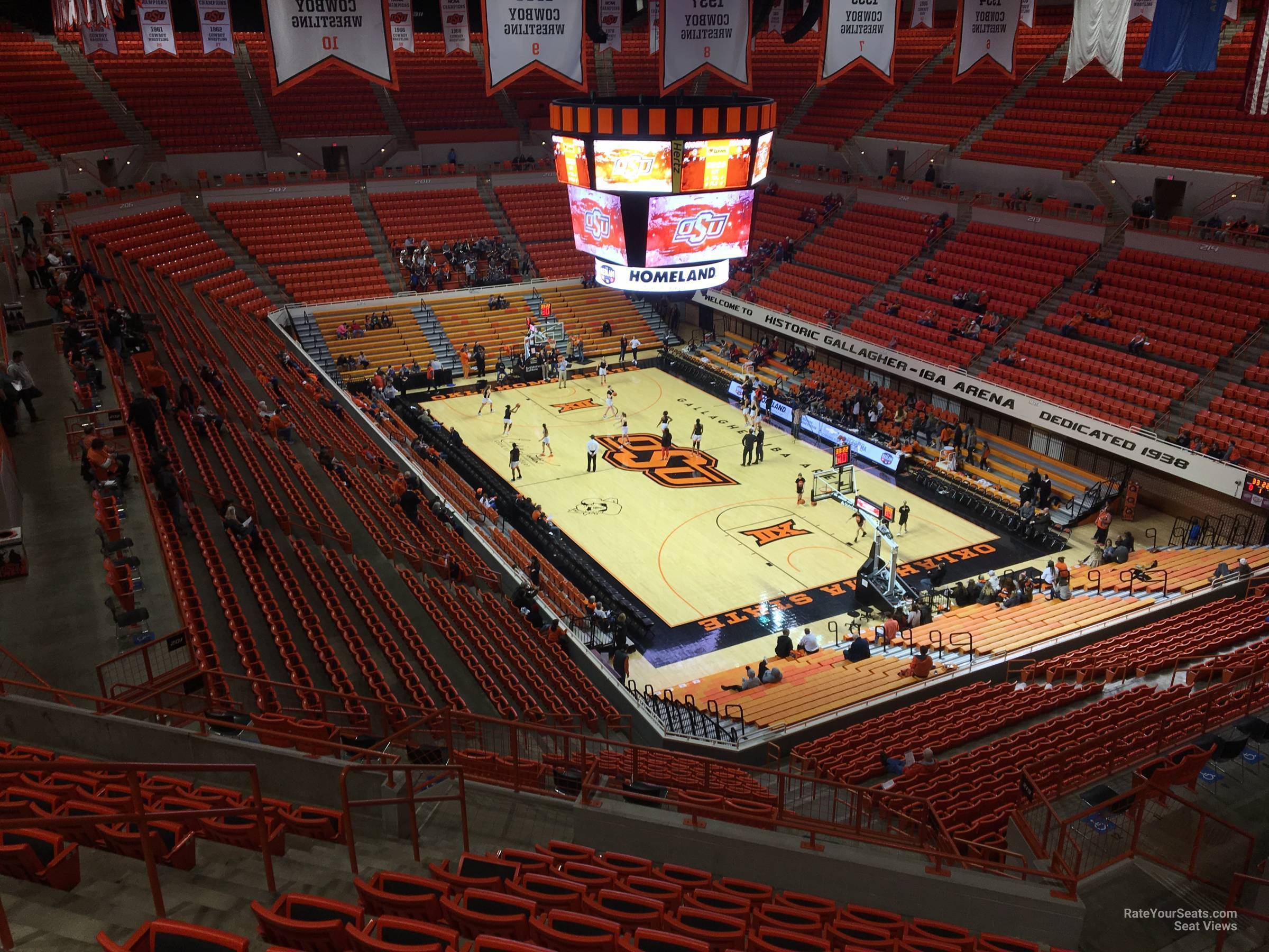 section 327, row 10 seat view  - gallagher-iba arena