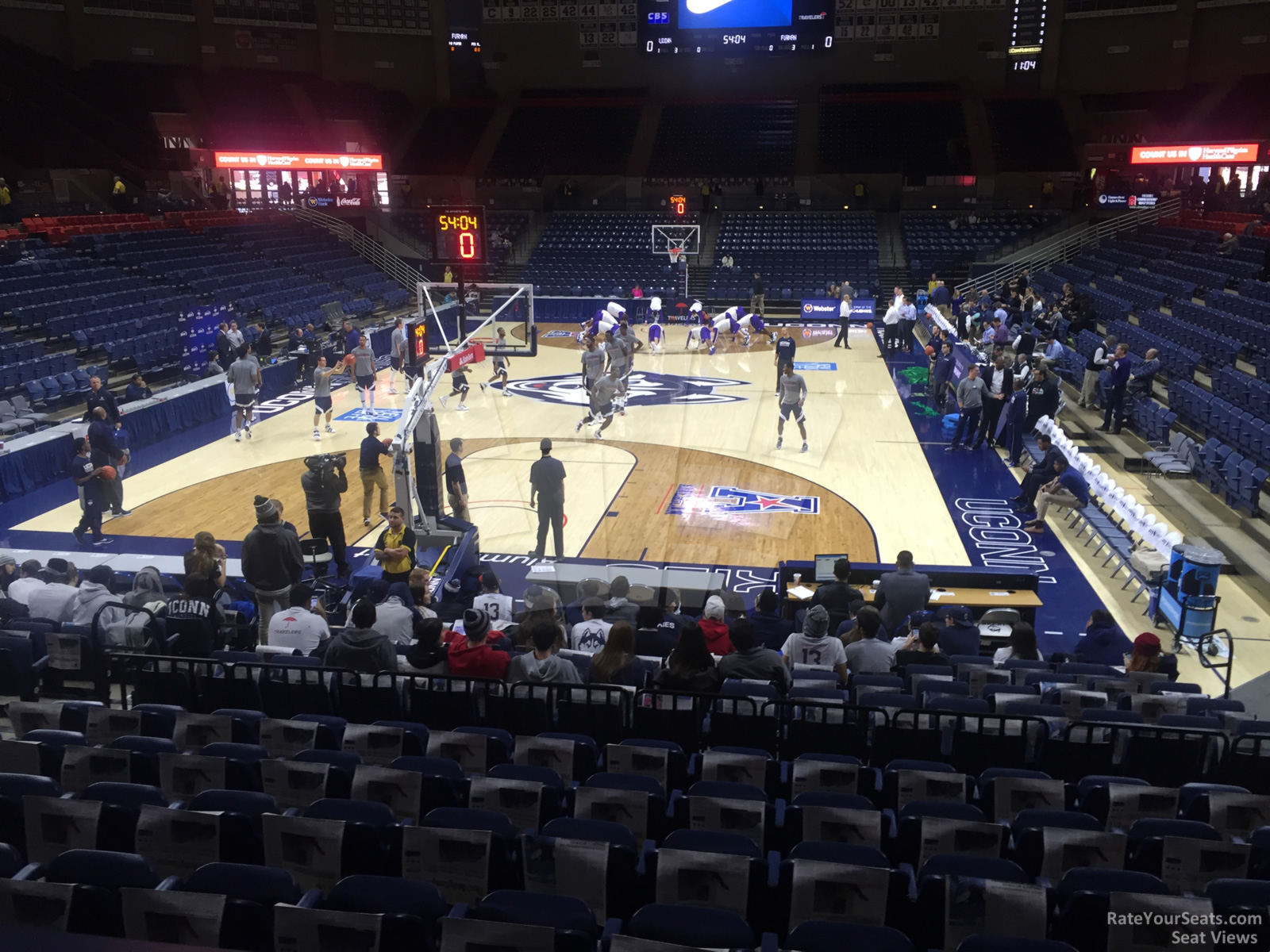 section 102 seat view  - gampel pavilion