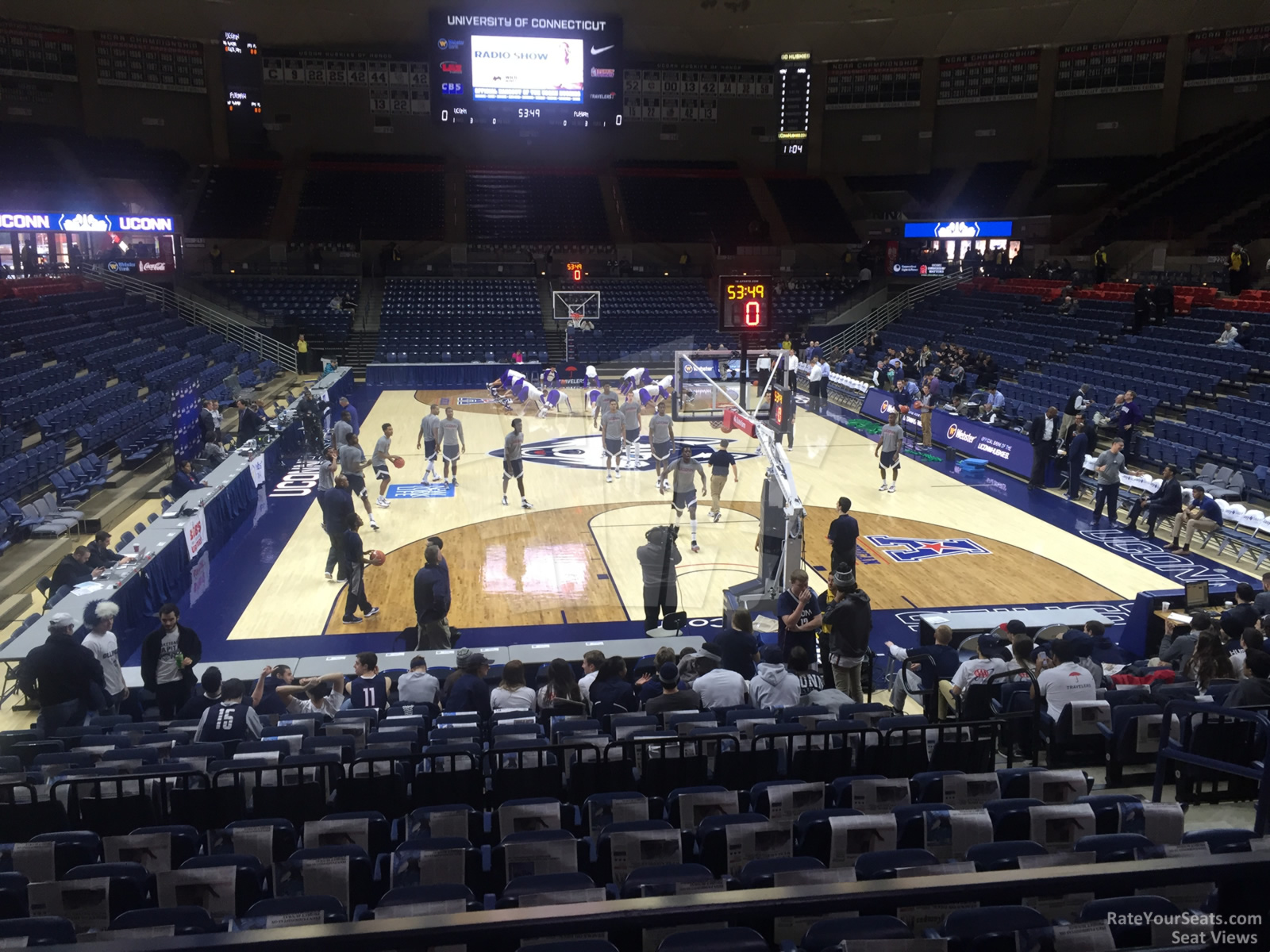 section 104 seat view  - gampel pavilion