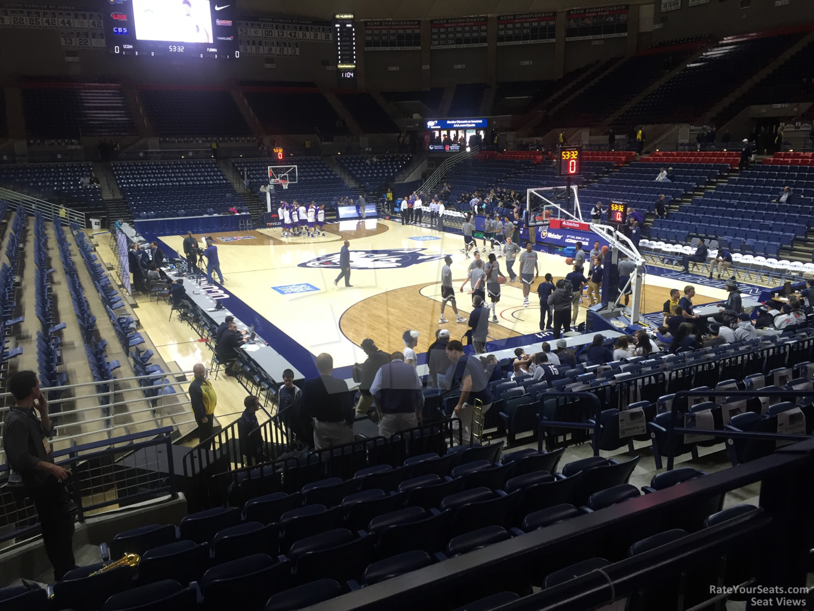 section 105 seat view  - gampel pavilion