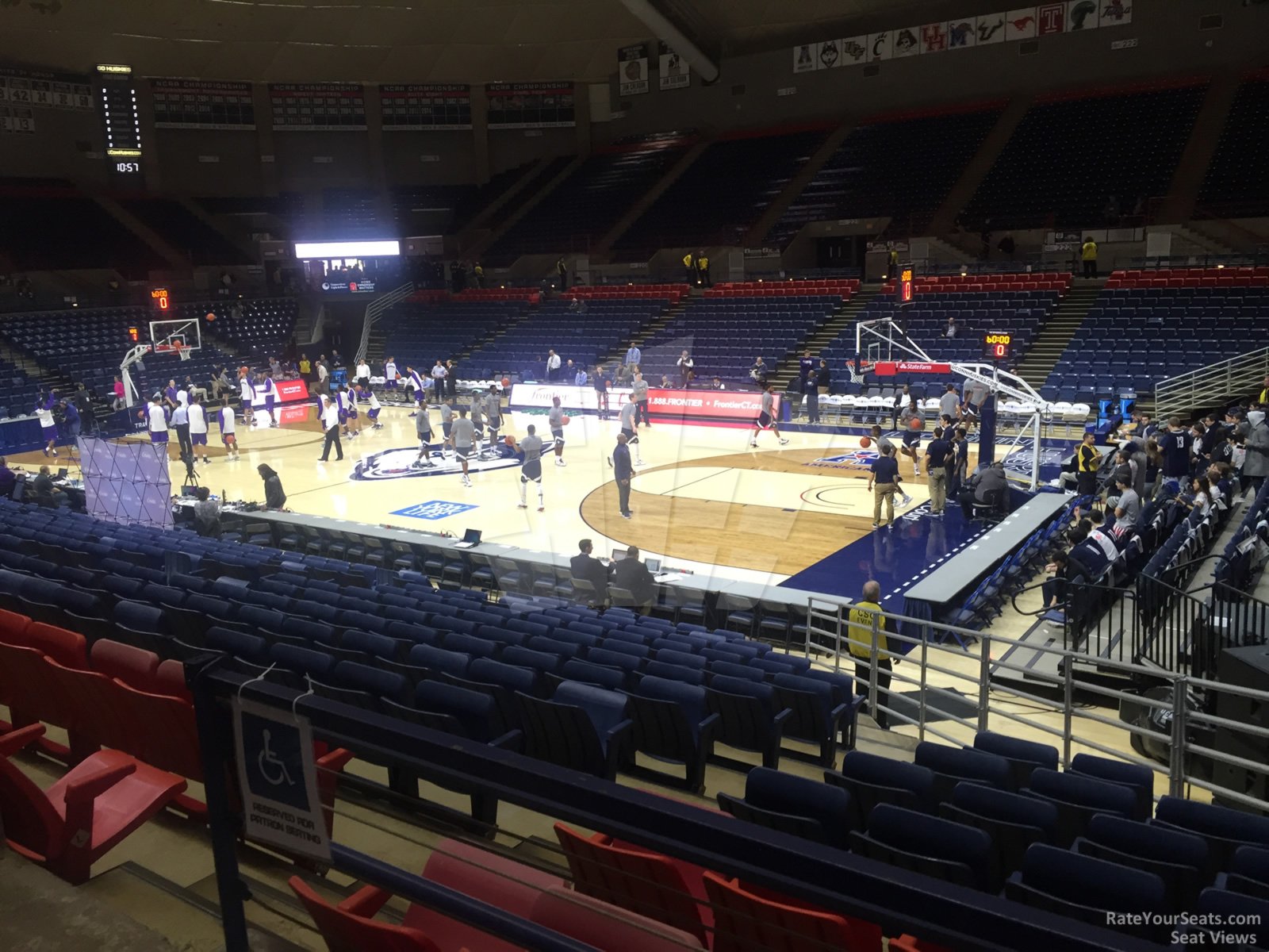 section 106 seat view  - gampel pavilion