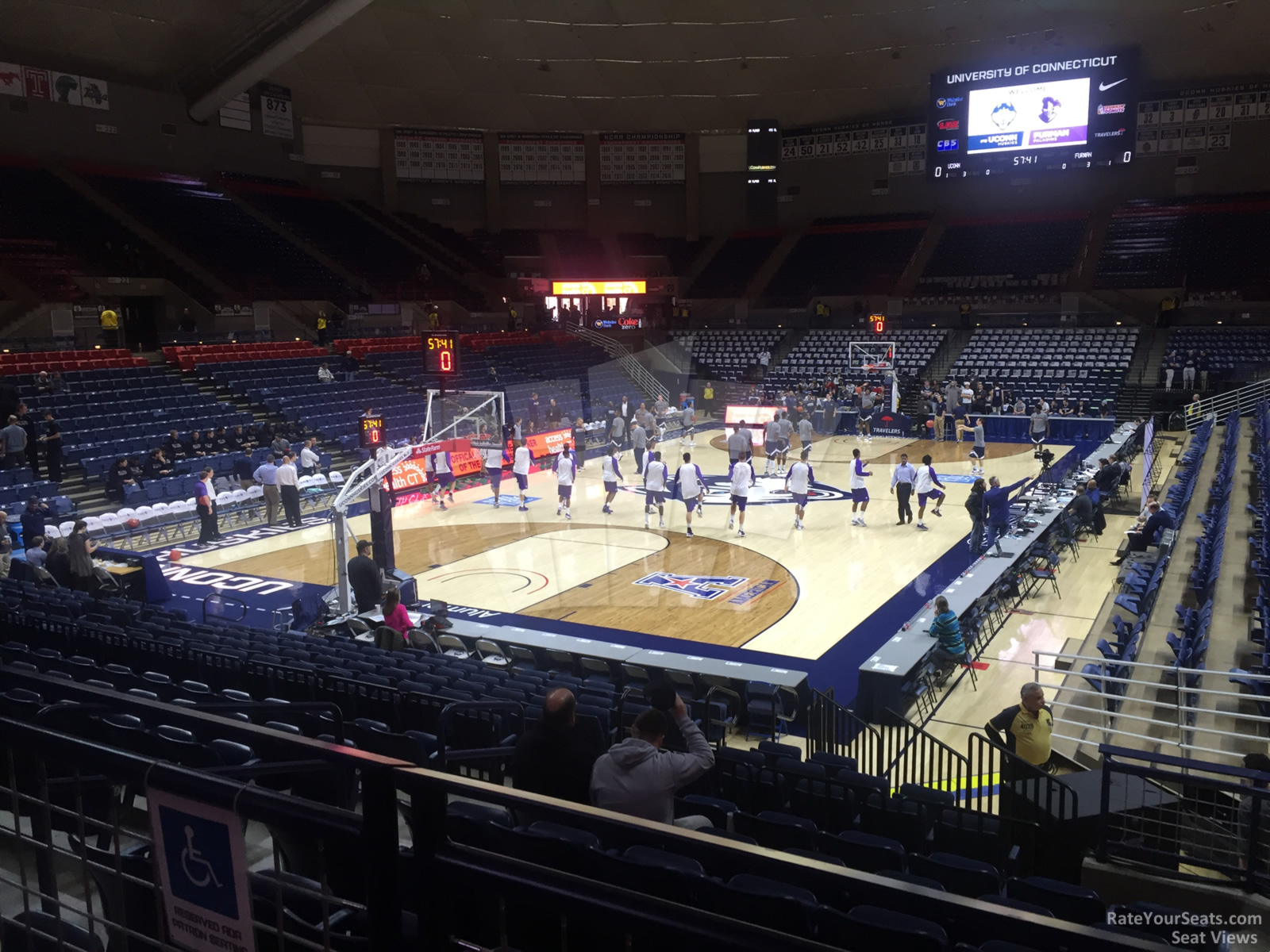 section 113 seat view  - gampel pavilion