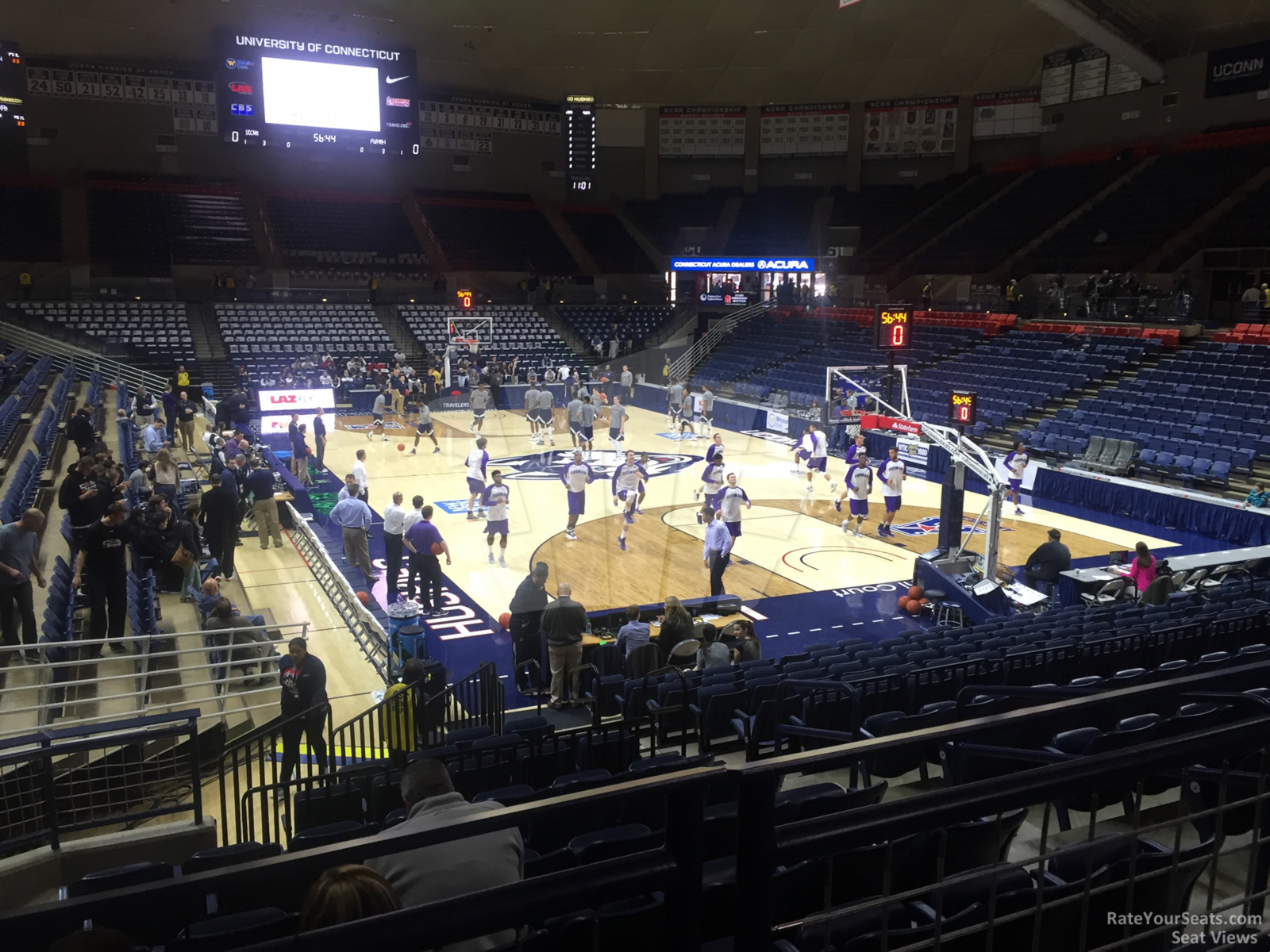 section 117 seat view  - gampel pavilion