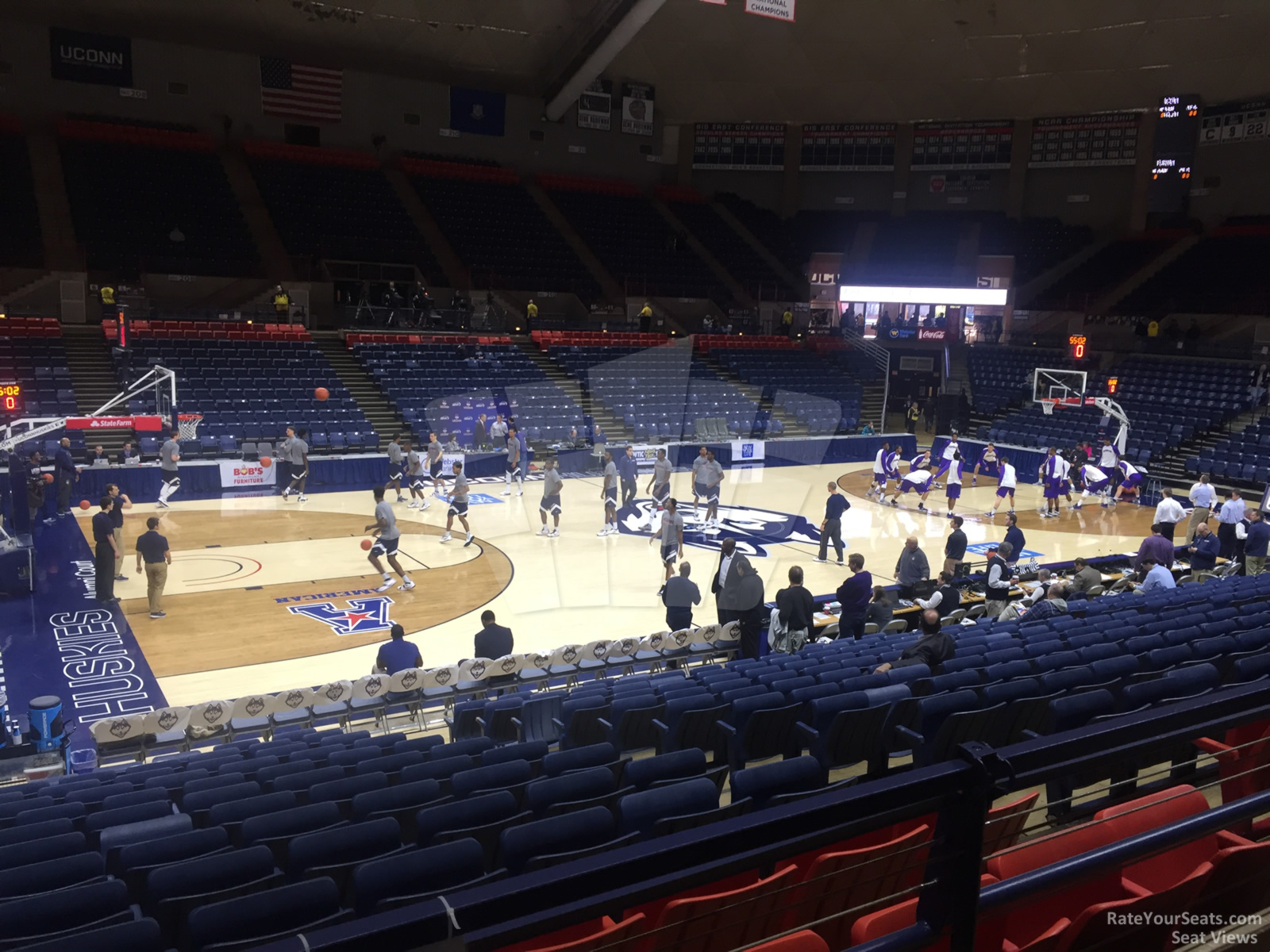 section 123 seat view  - gampel pavilion