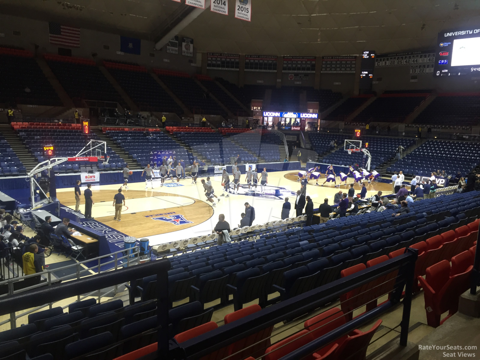 section 124 seat view  - gampel pavilion