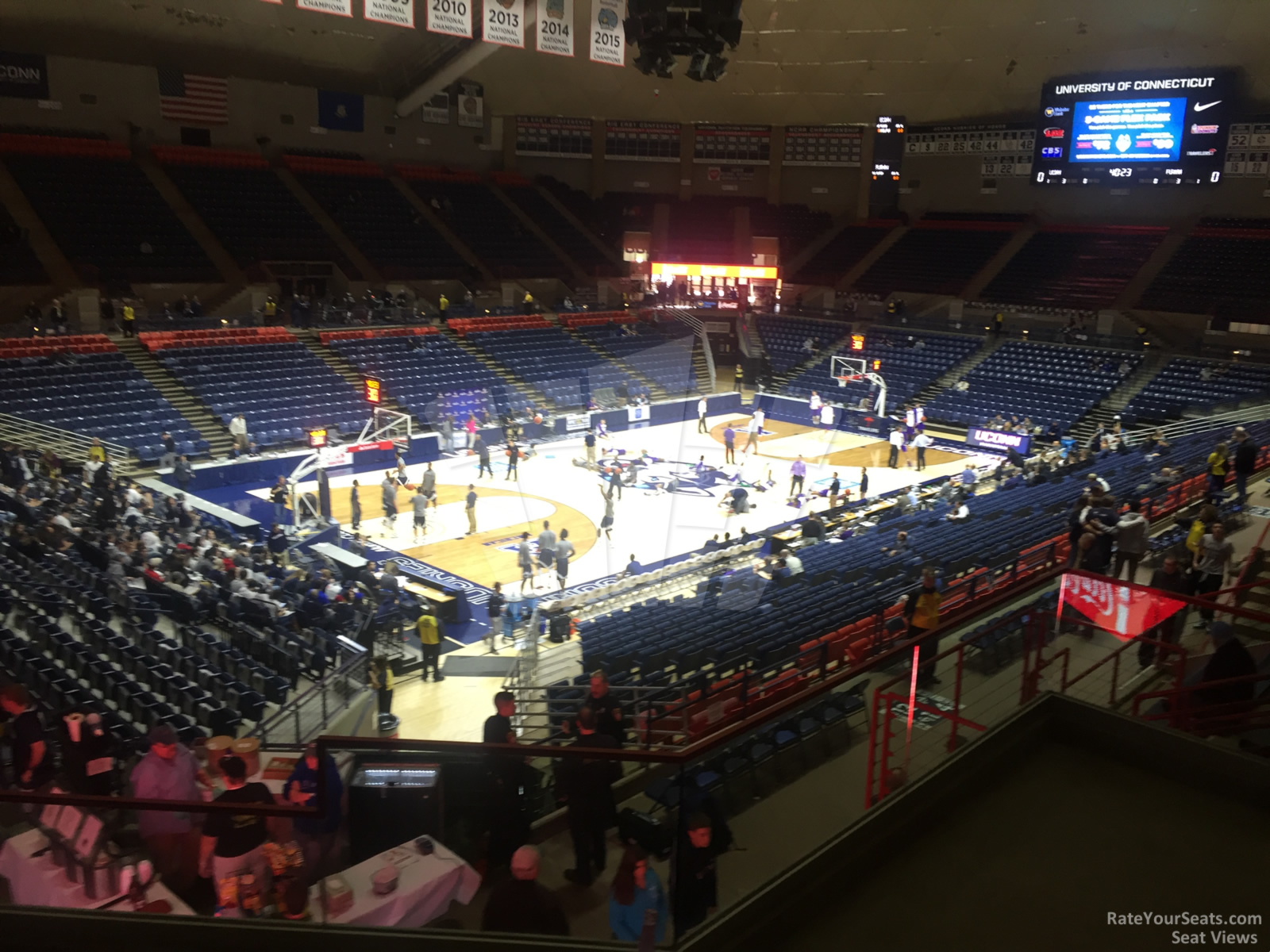 section 13, row n seat view  - gampel pavilion