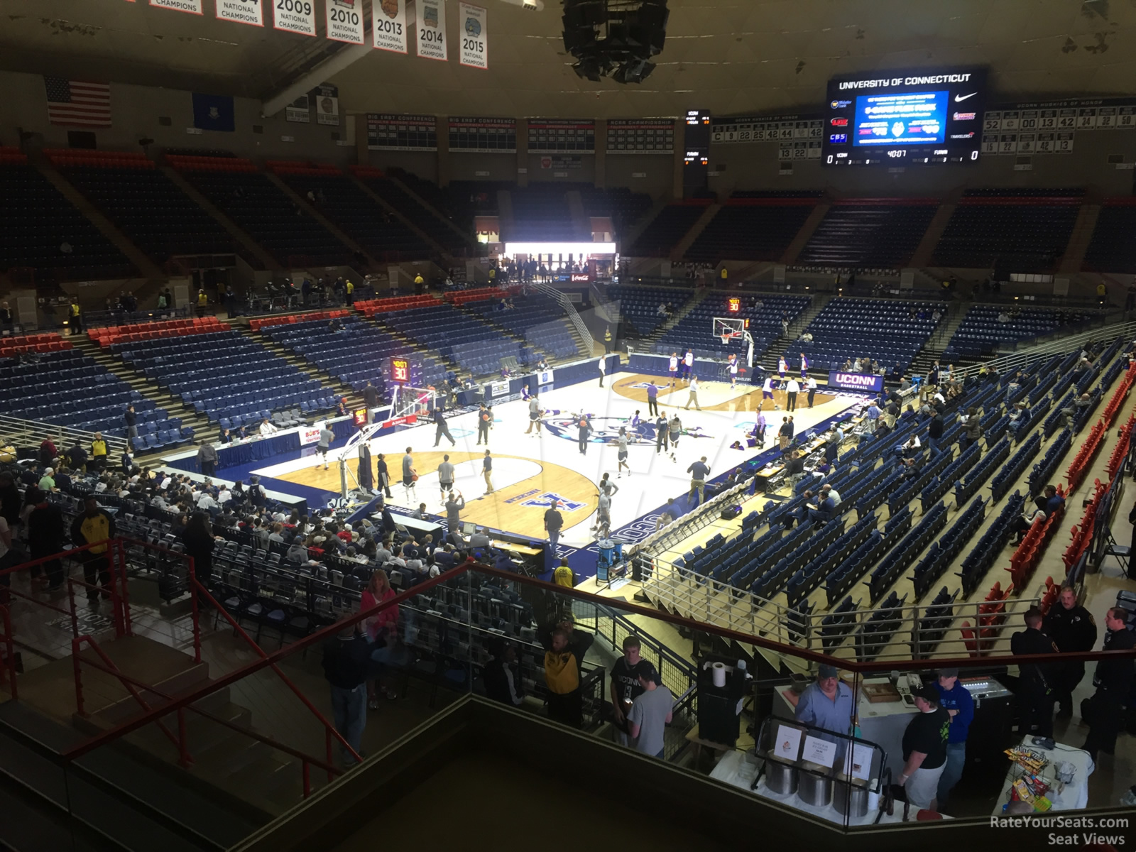 section 14, row n seat view  - gampel pavilion