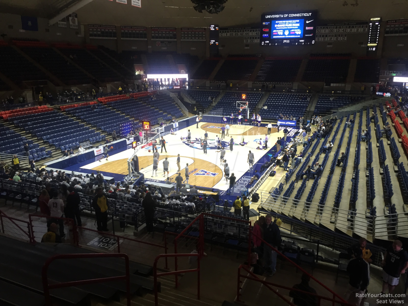 section 201, row n seat view  - gampel pavilion