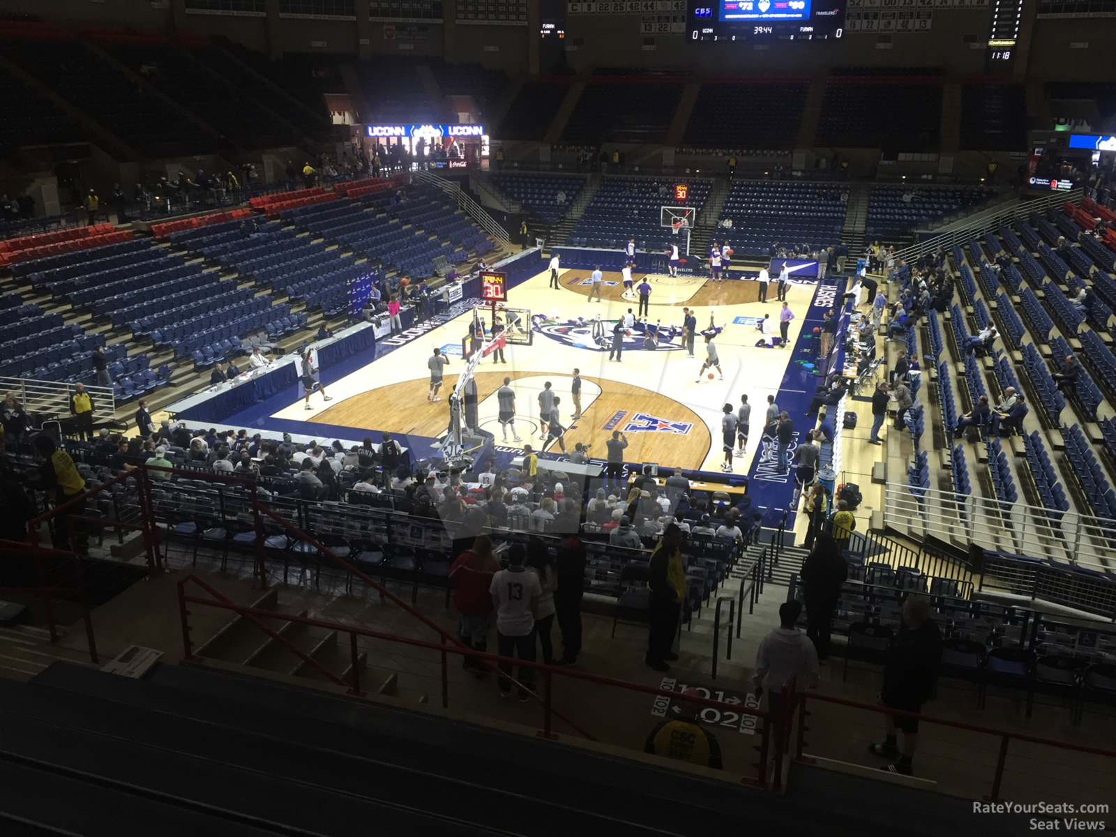 section 202, row n seat view  - gampel pavilion