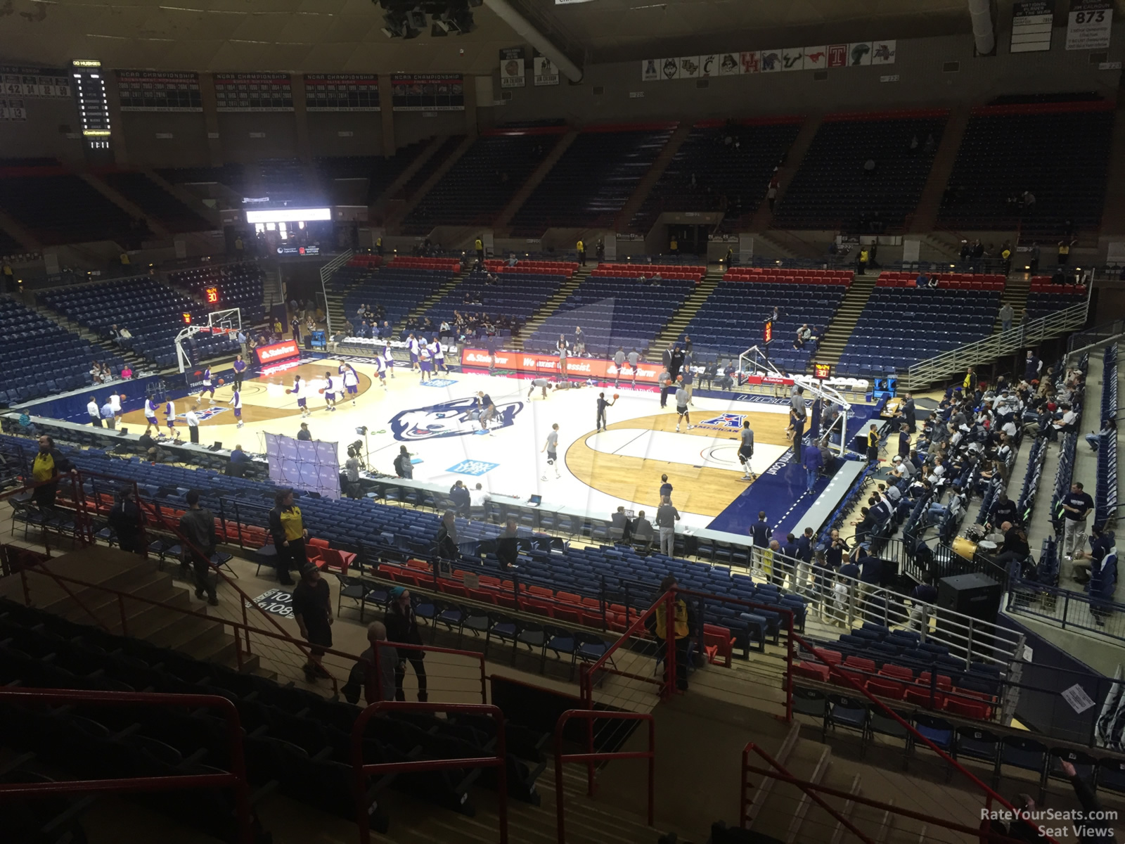 section 206, row 9 seat view  - gampel pavilion