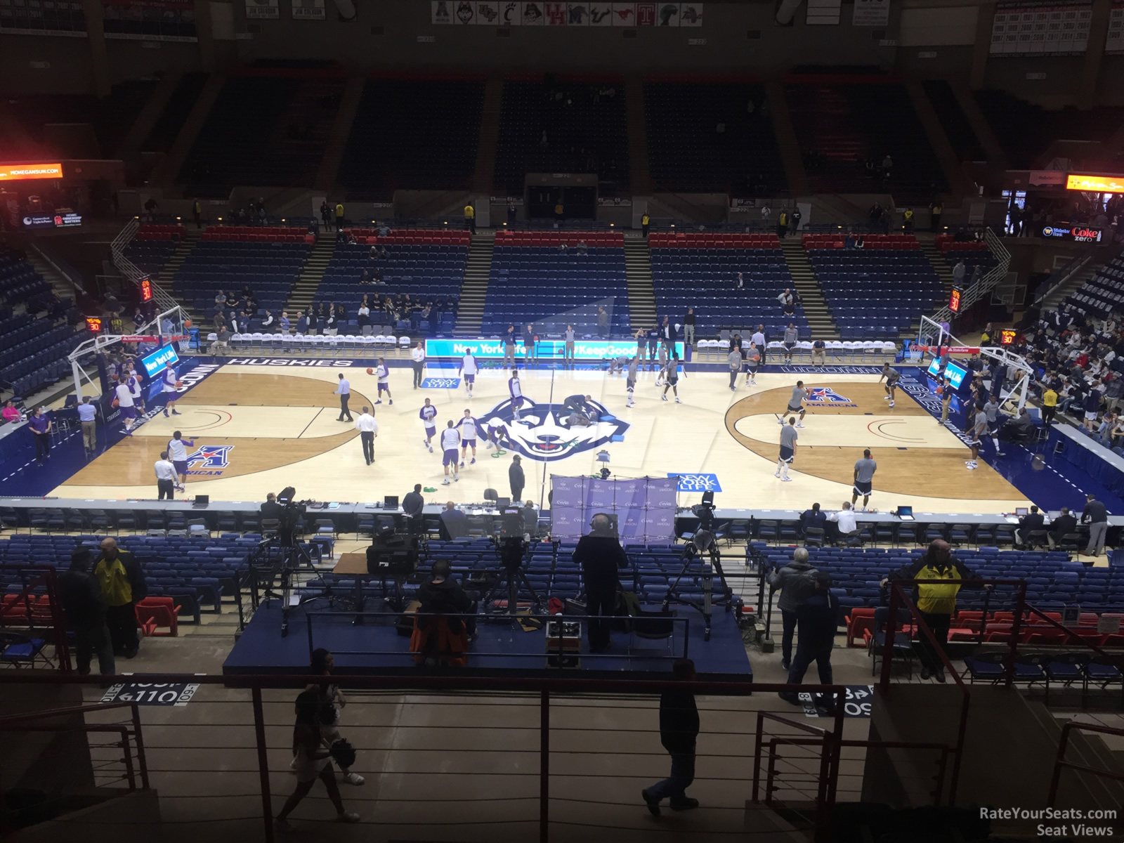 section 209, row 9 seat view  - gampel pavilion