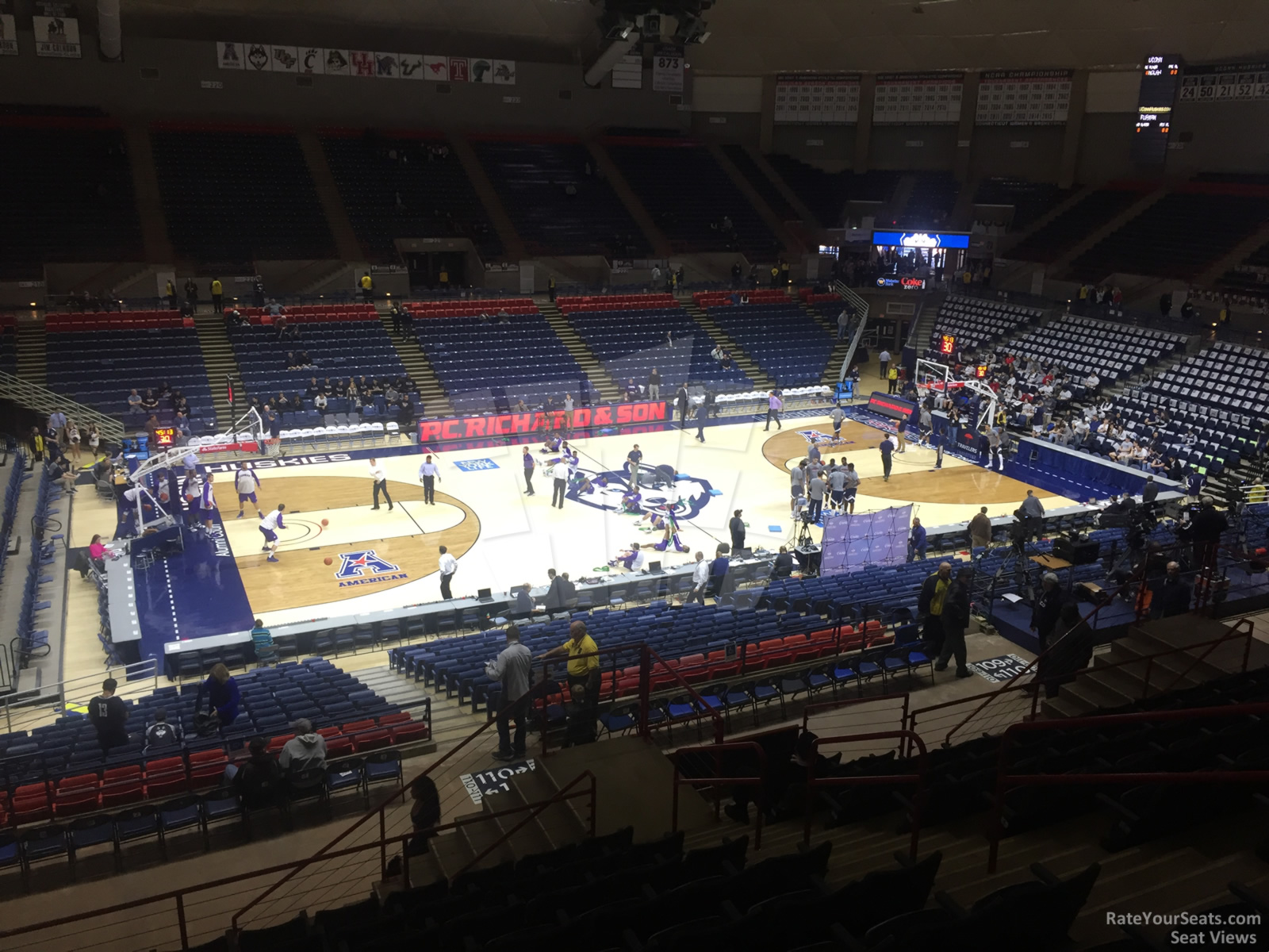 section 211, row 9 seat view  - gampel pavilion