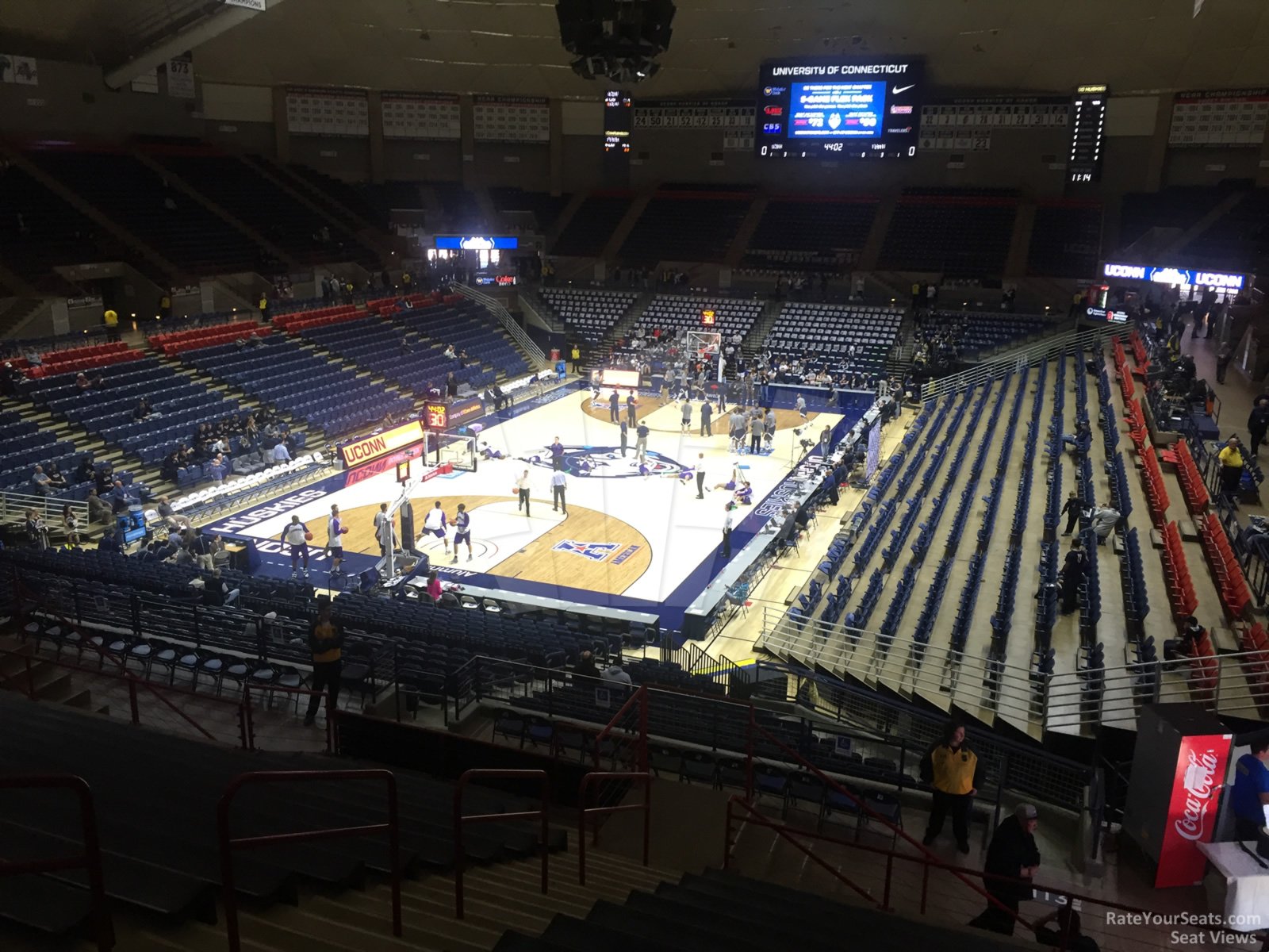 section 213, row n seat view  - gampel pavilion