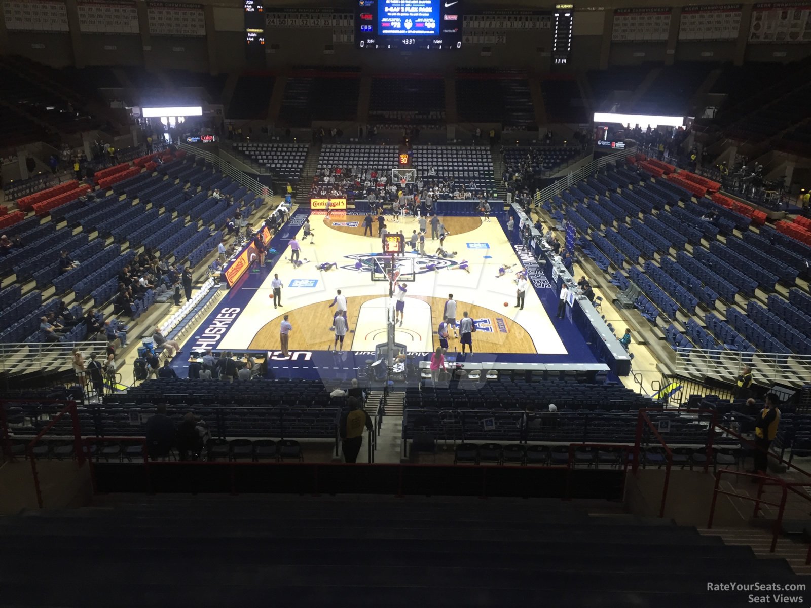 section 215, row n seat view  - gampel pavilion