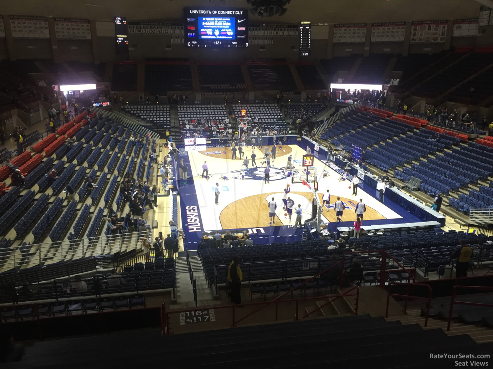 section 216, row n seat view  - gampel pavilion