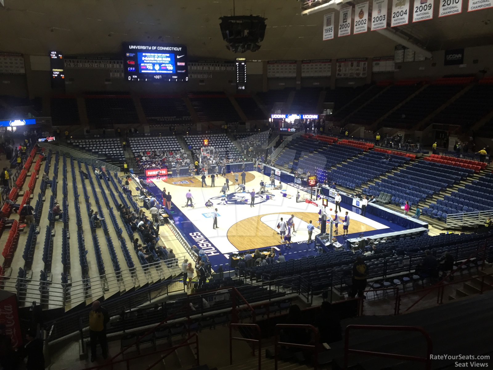 section 217, row n seat view  - gampel pavilion