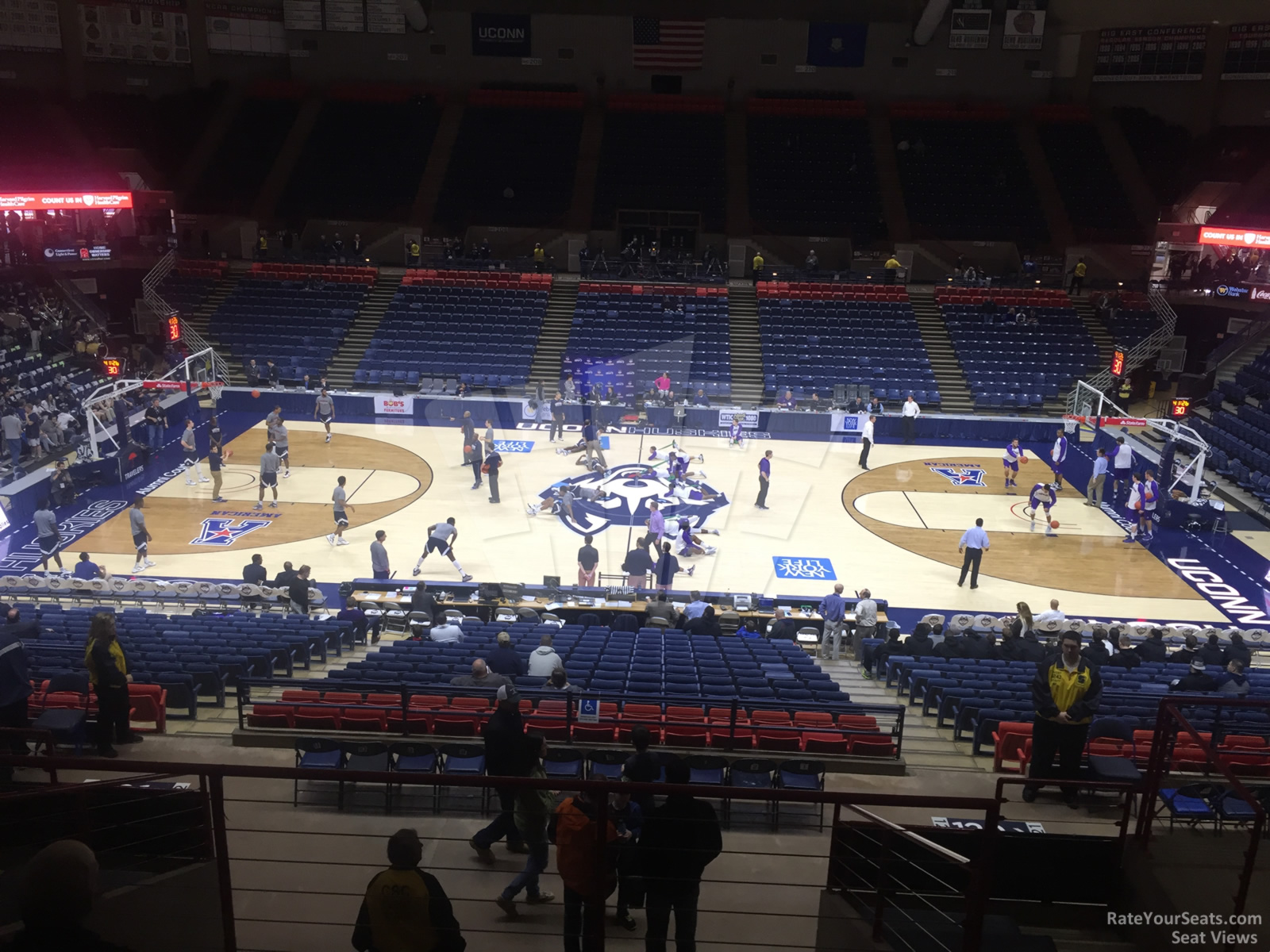 section 221, row n seat view  - gampel pavilion