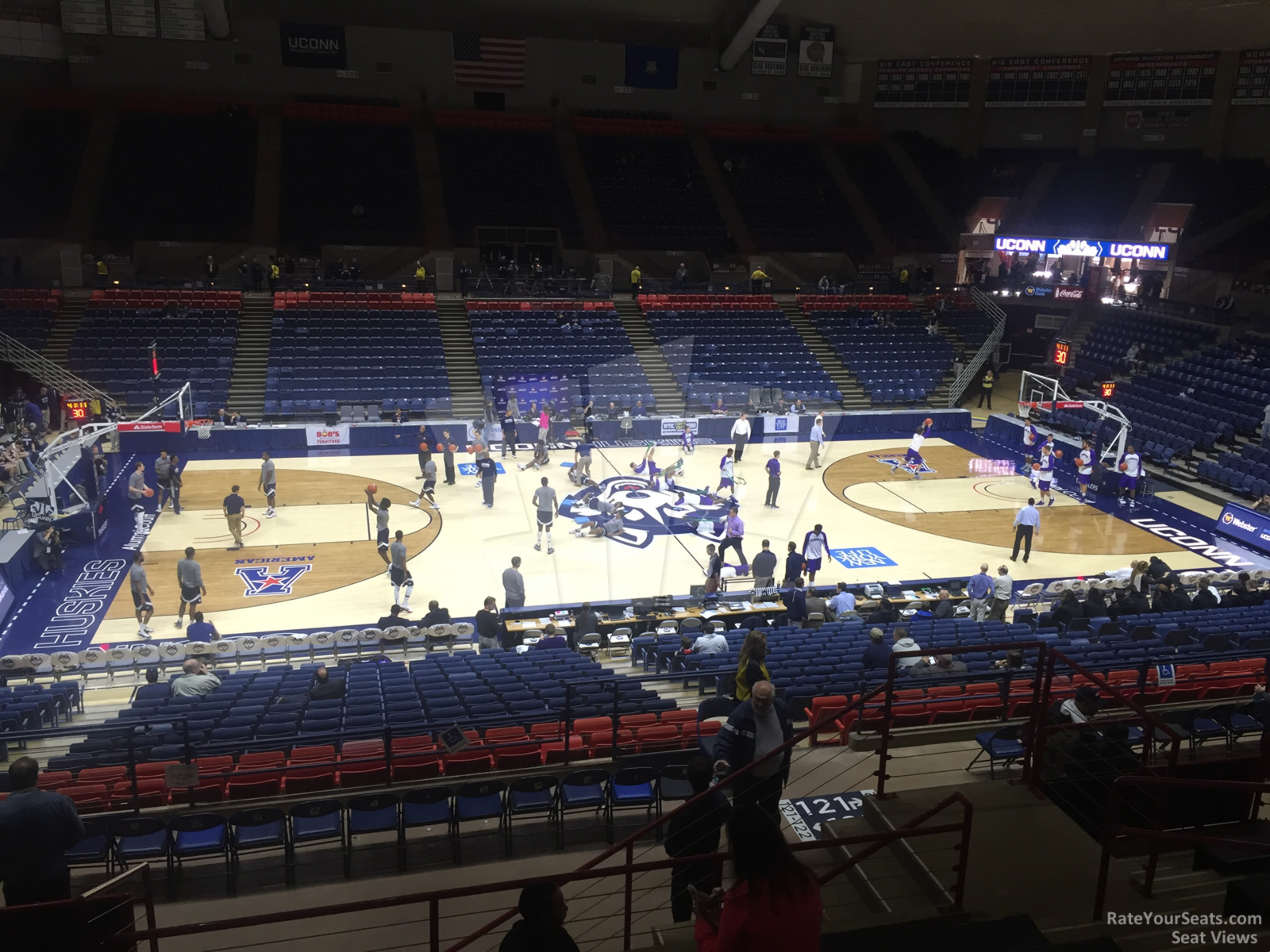 section 222, row n seat view  - gampel pavilion