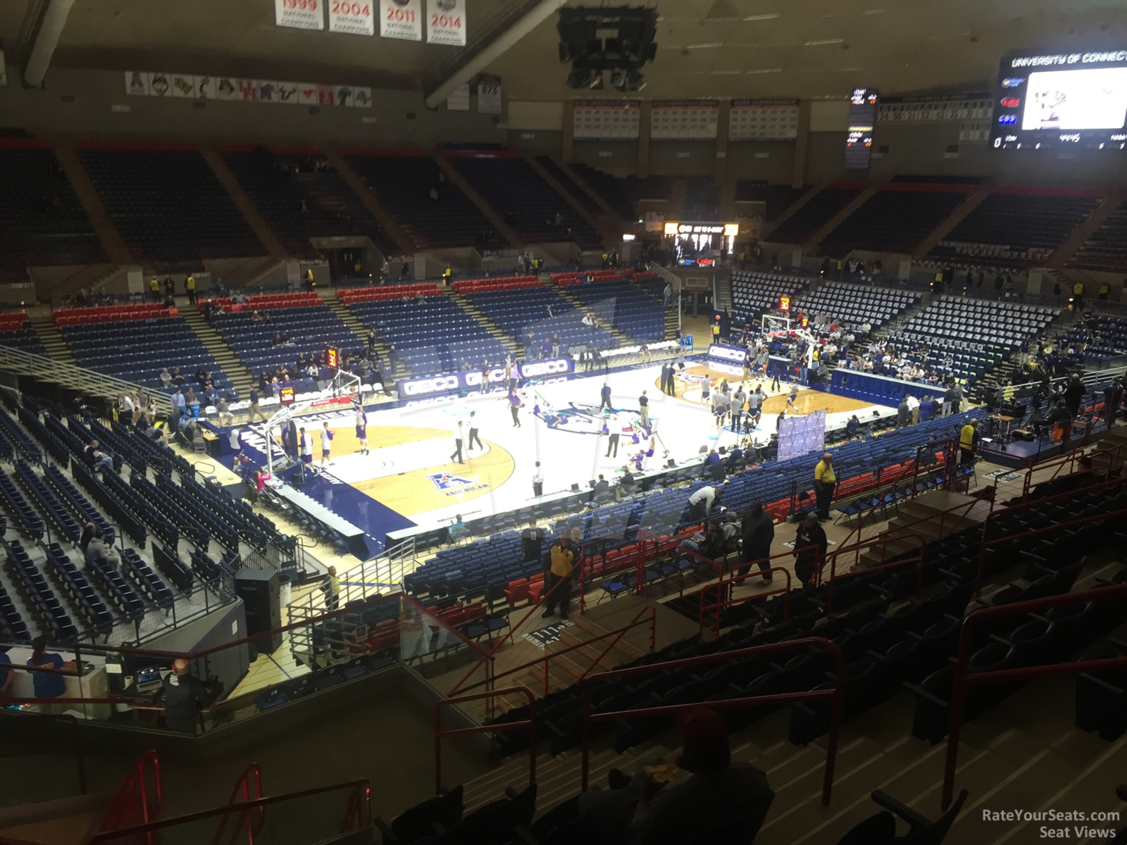 section 4, row 9 seat view  - gampel pavilion