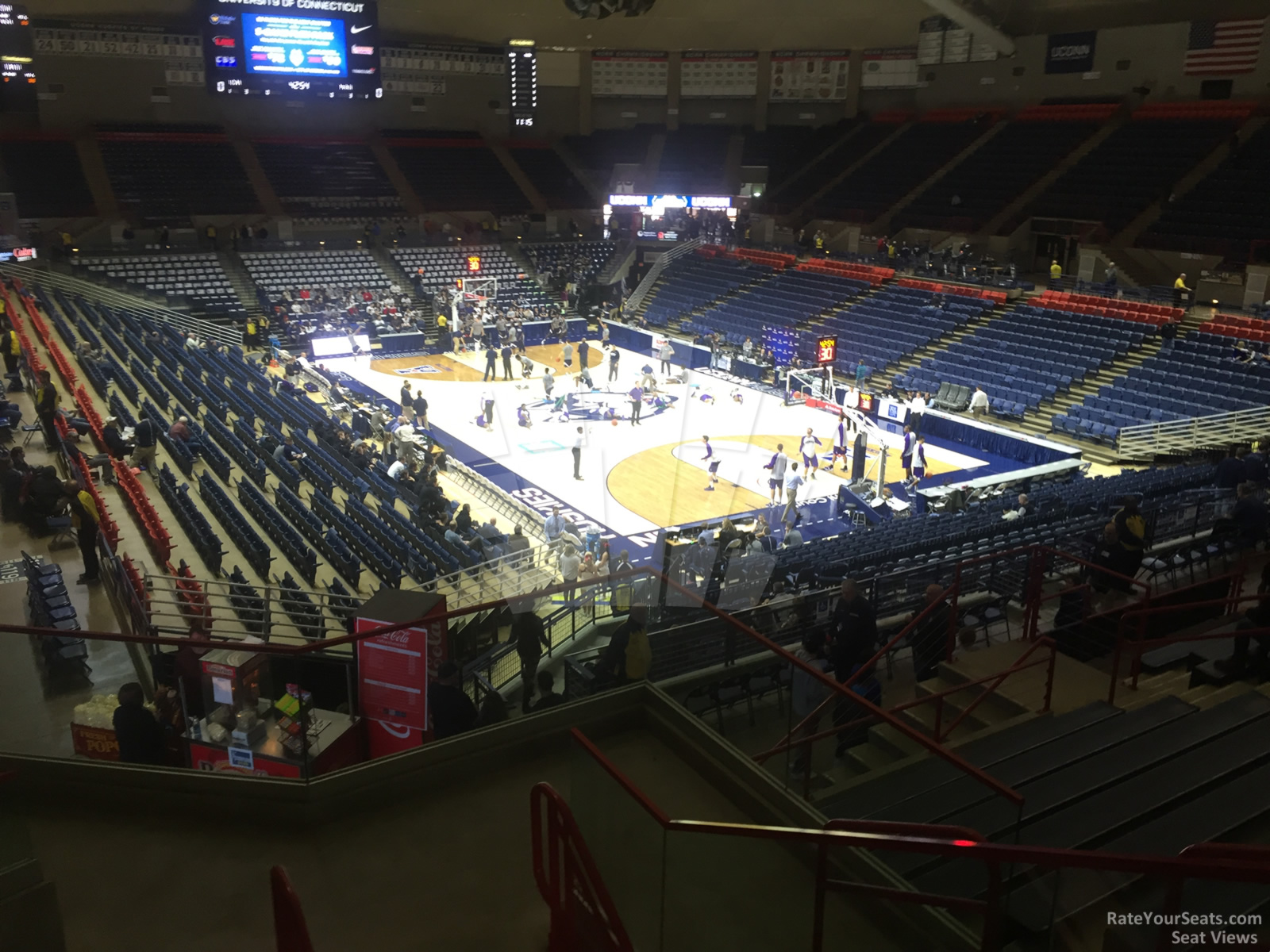 section 7, row n seat view  - gampel pavilion