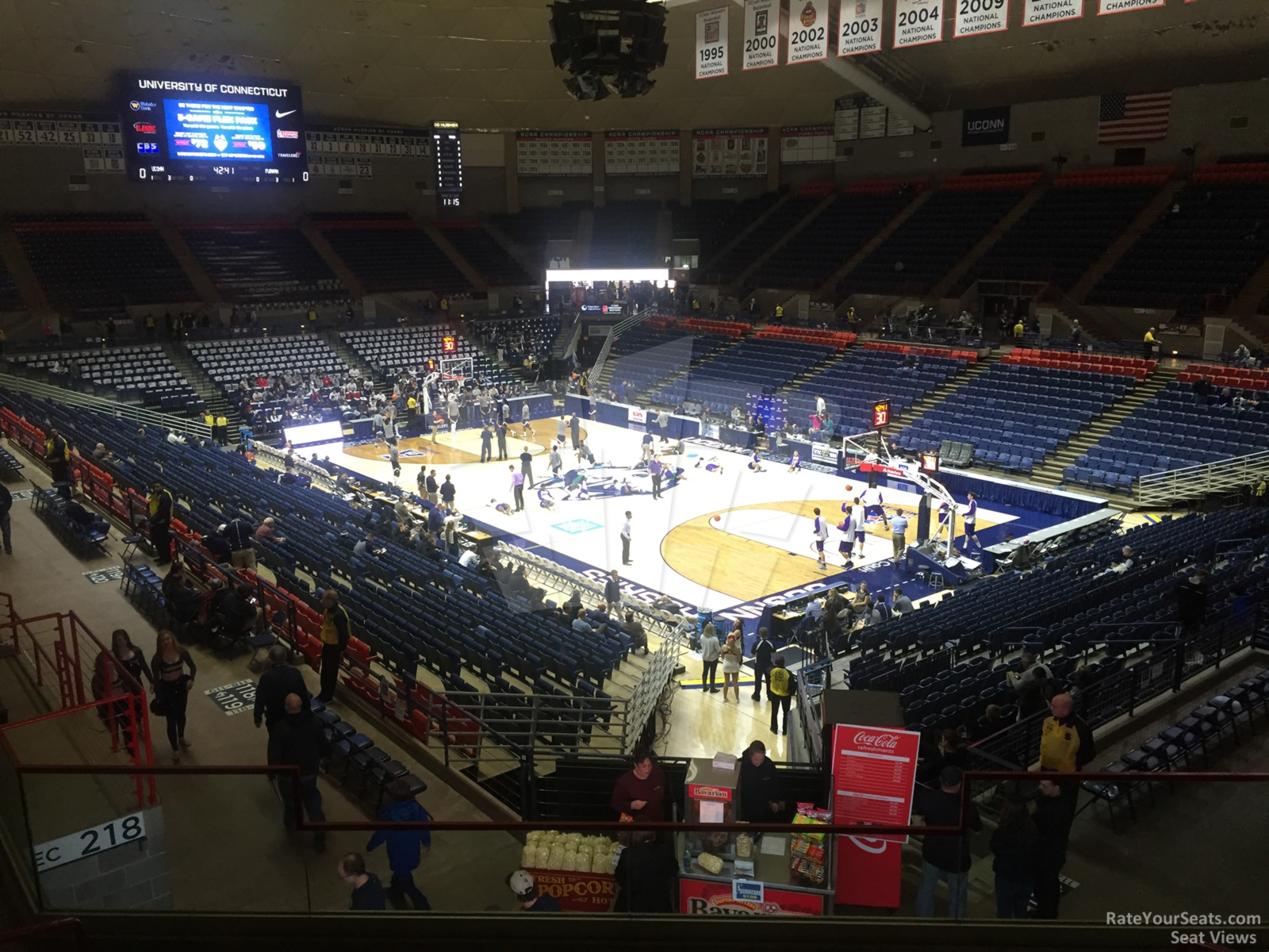 section 8, row n seat view  - gampel pavilion