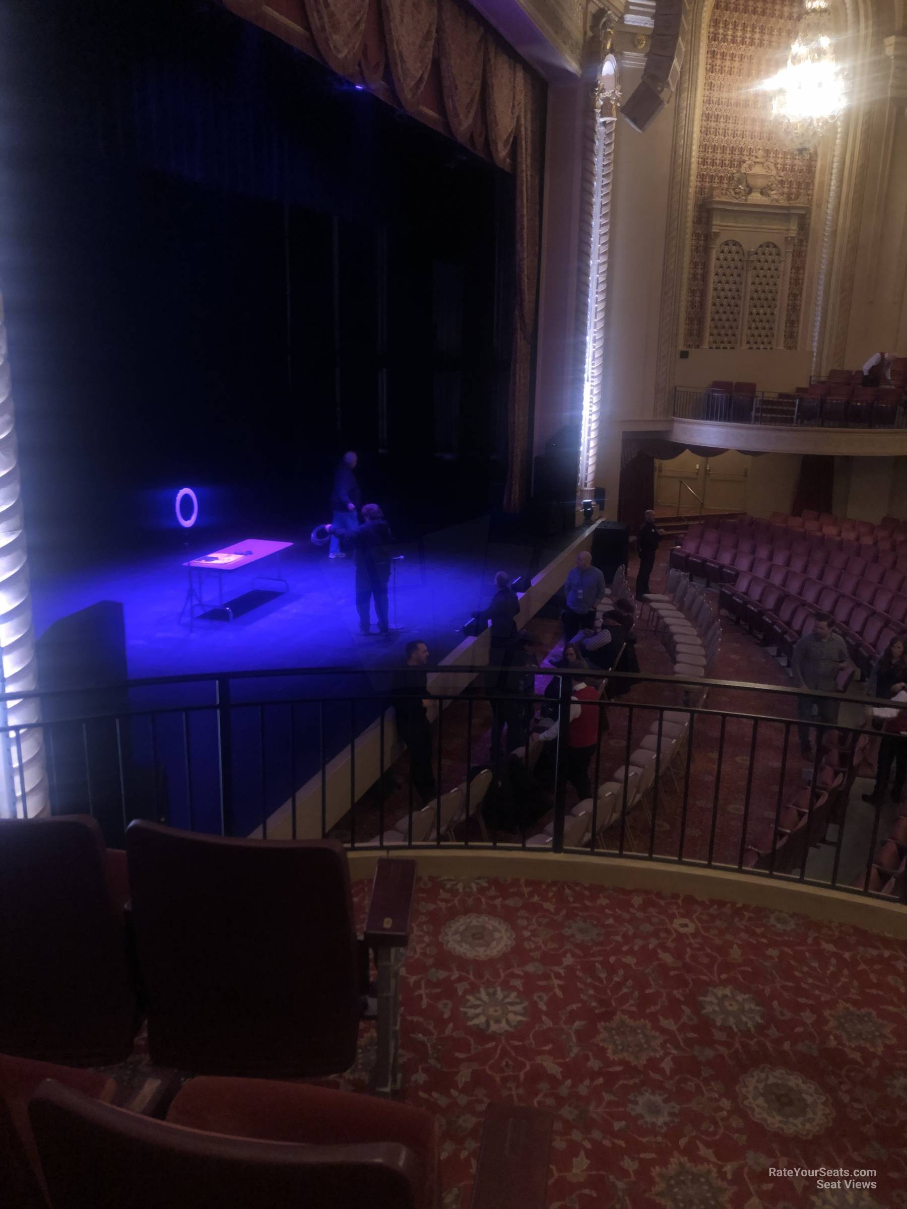 box left, row bb seat view  - genesee theatre